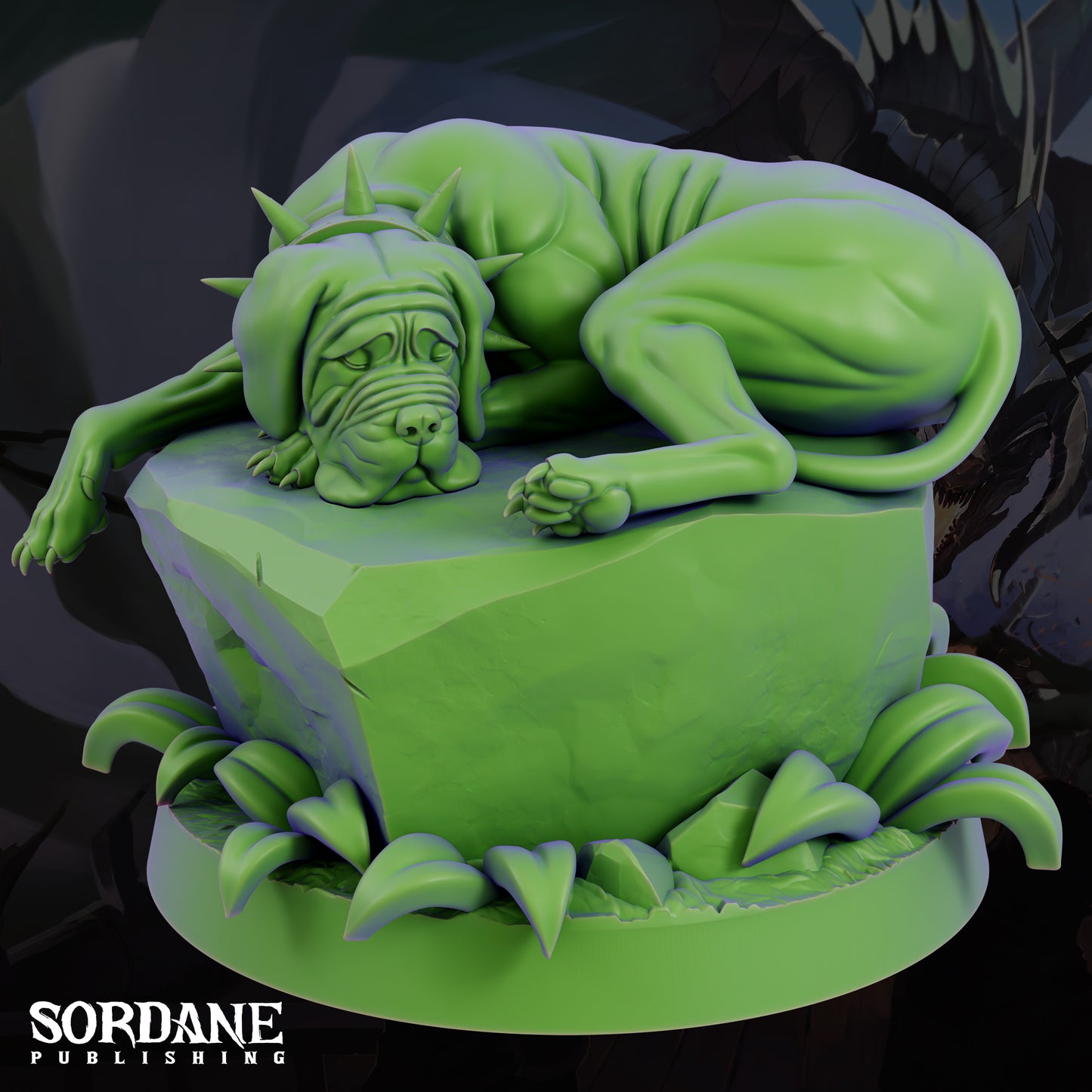 Mastiff DND Miniature TTRPG Resin Figure 25mm Base