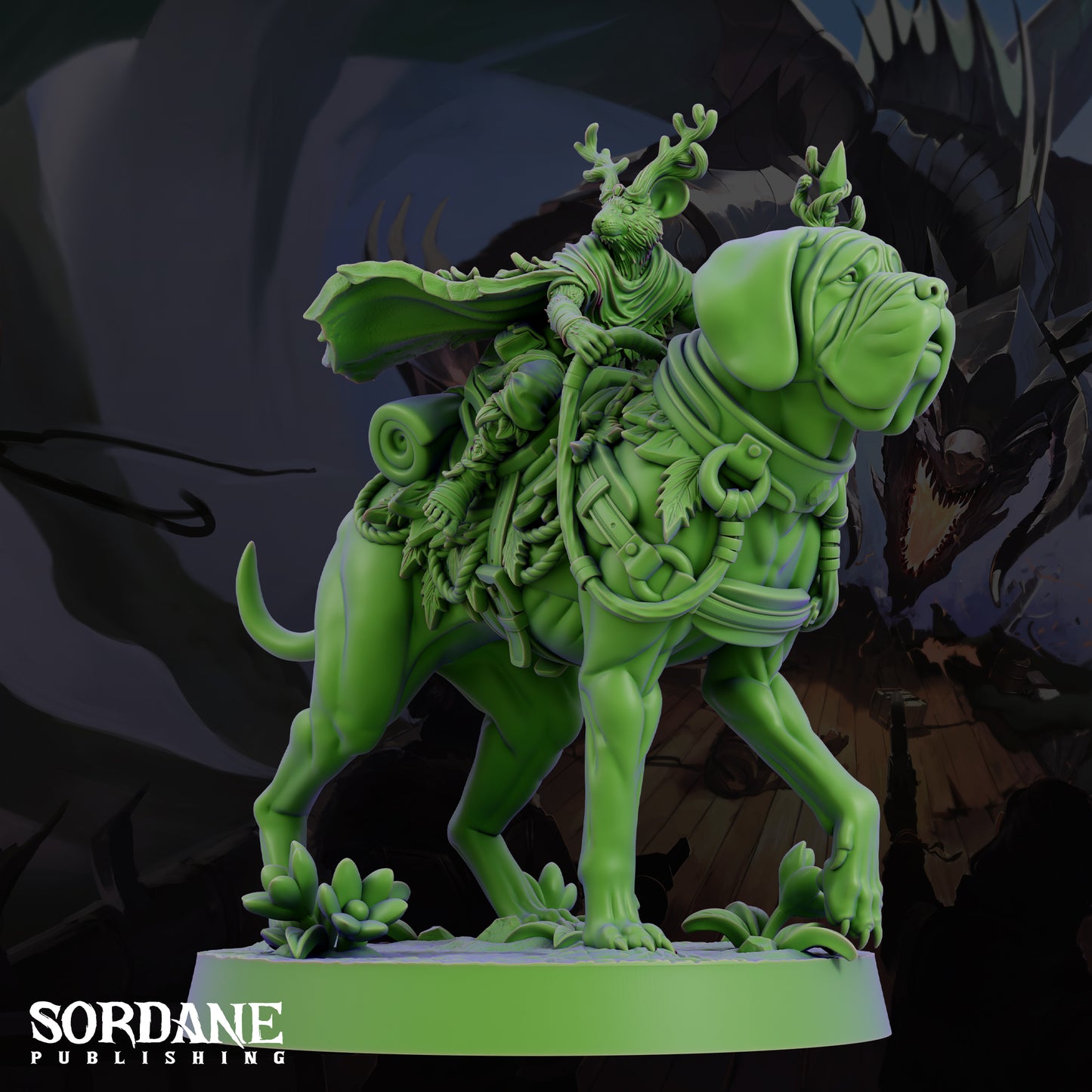 Mushjiwi Druid DND Miniature TTRPG Resin Figure 25mm Base