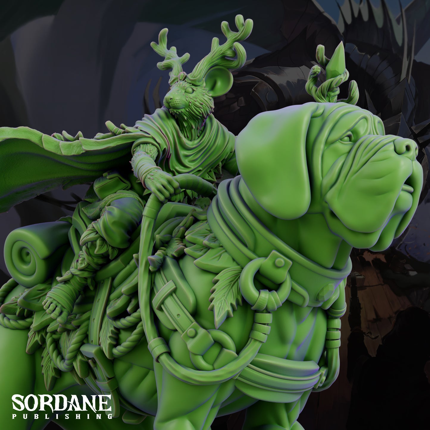 Mushjiwi Druid DND Miniature TTRPG Resin Figure 25mm Base