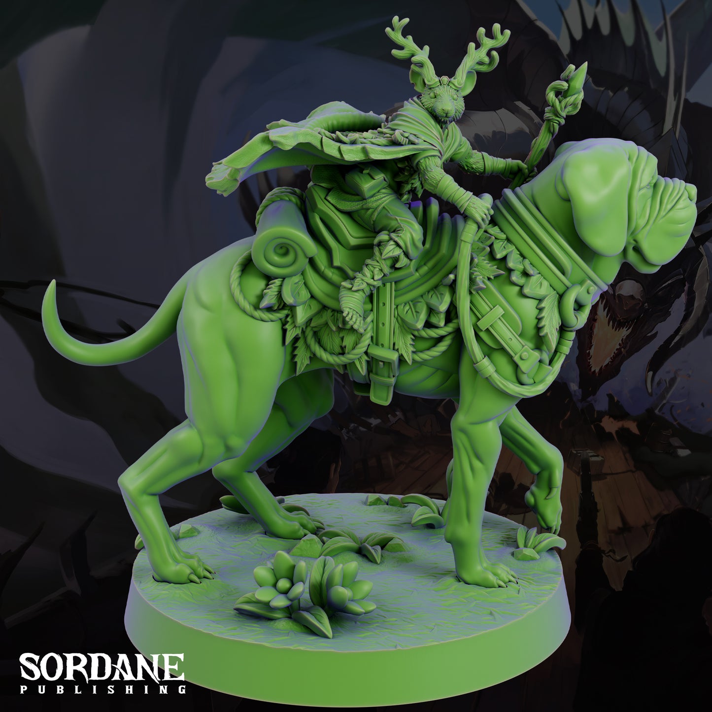 Mushjiwi Druid DND Miniature TTRPG Resin Figure 25mm Base