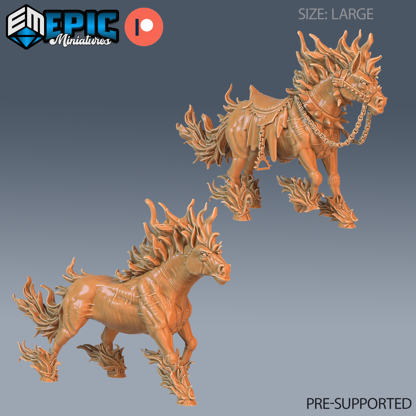 Narzugon D&D Miniature | Infernal Cavalry Devil | Resin Tabletop RPG Figure