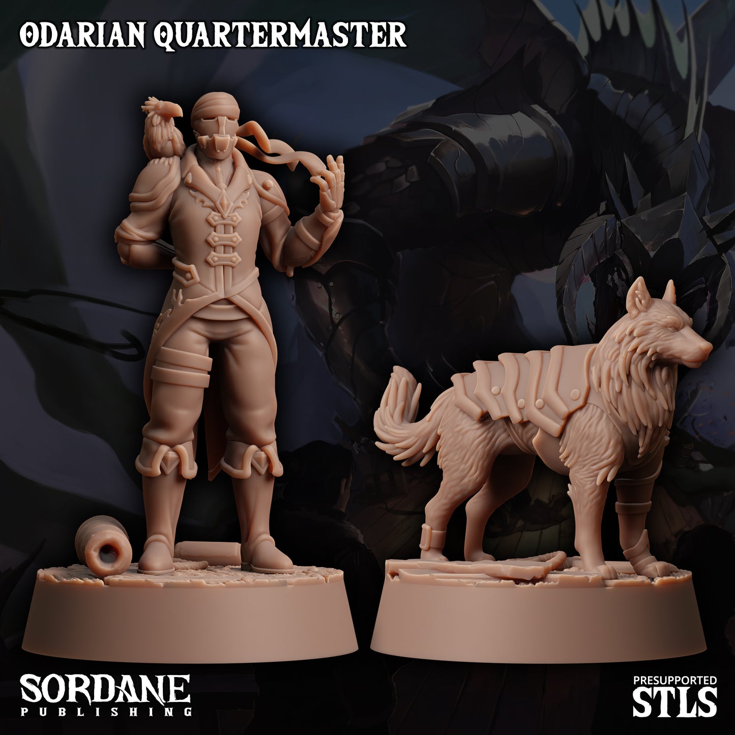 Quartermaster DND Miniature TTRPG Resin Figure 25mm Base
