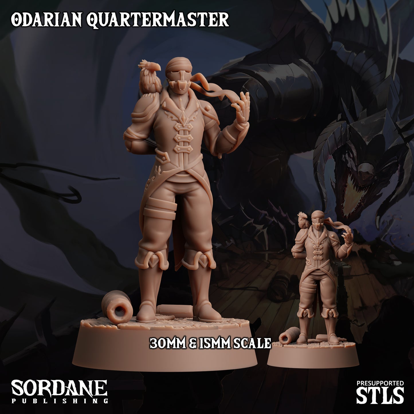 Quartermaster DND Miniature TTRPG Resin Figure 25mm Base