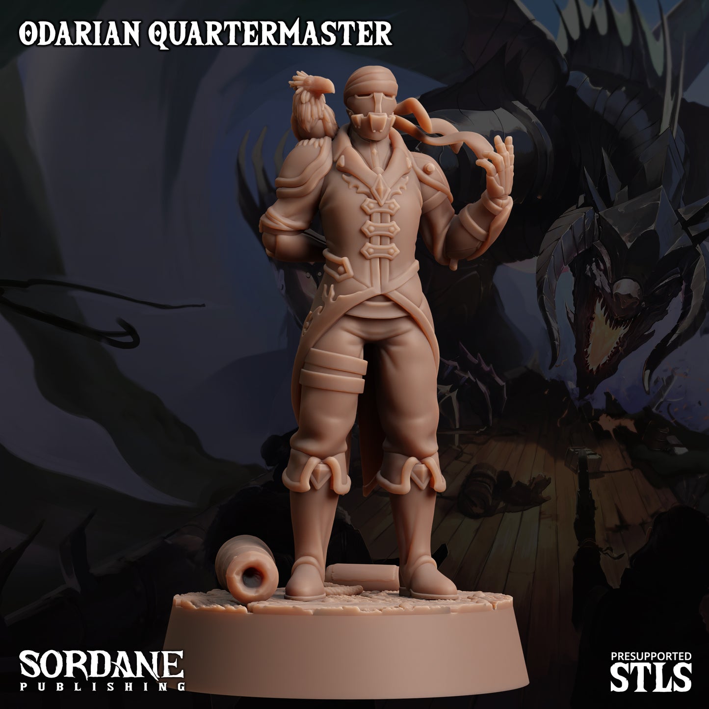Quartermaster DND Miniature TTRPG Resin Figure 25mm Base