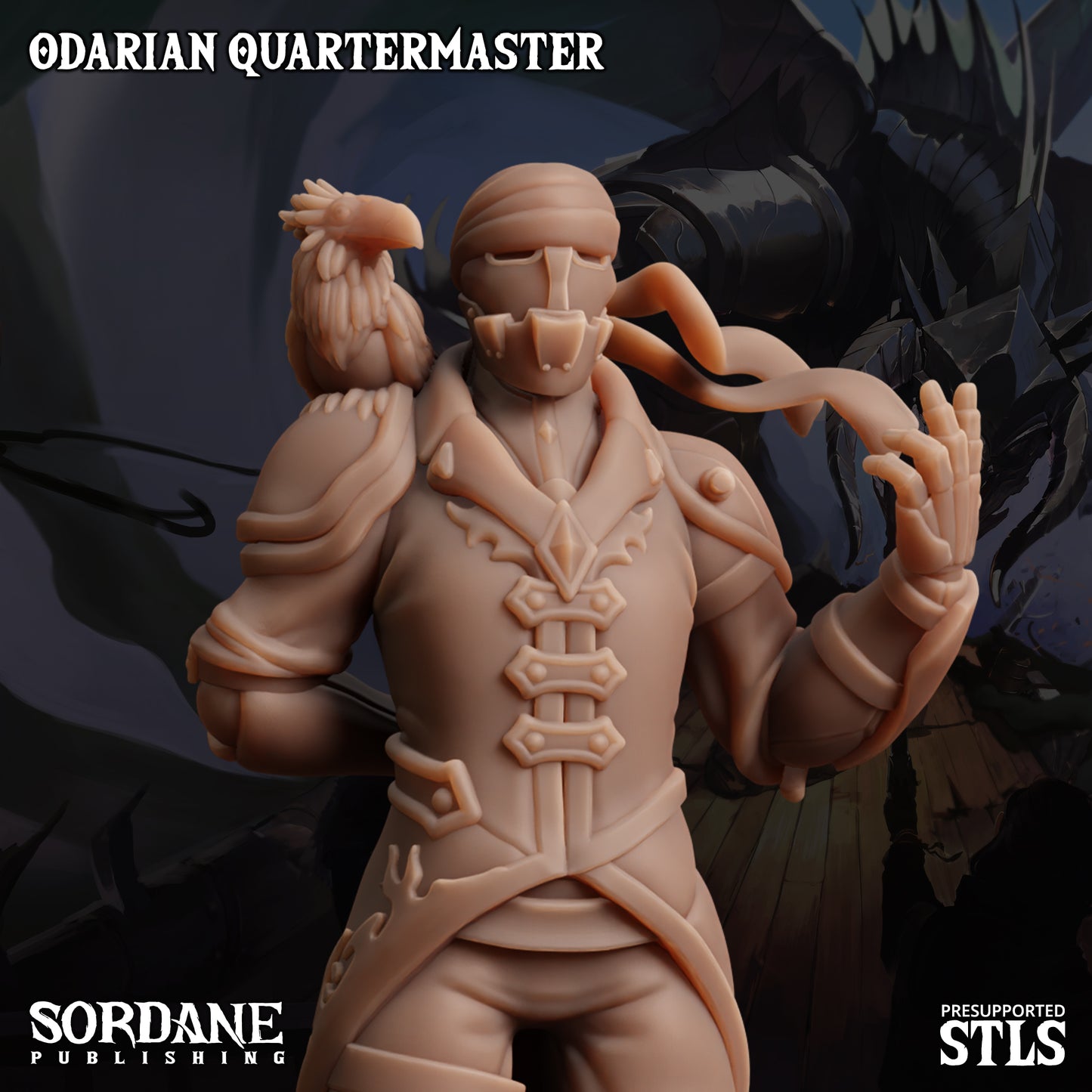 Quartermaster DND Miniature TTRPG Resin Figure 25mm Base