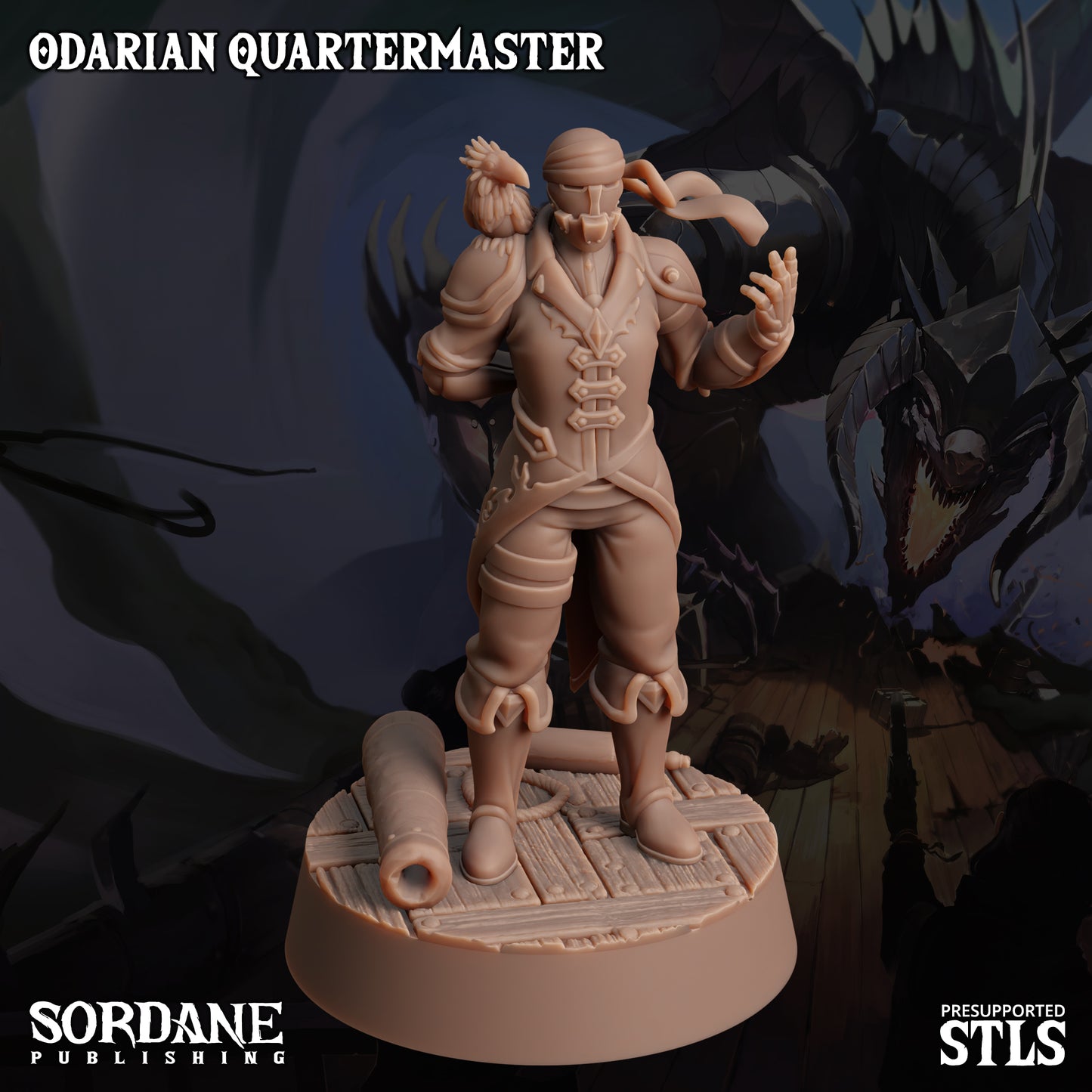 Quartermaster DND Miniature TTRPG Resin Figure 25mm Base