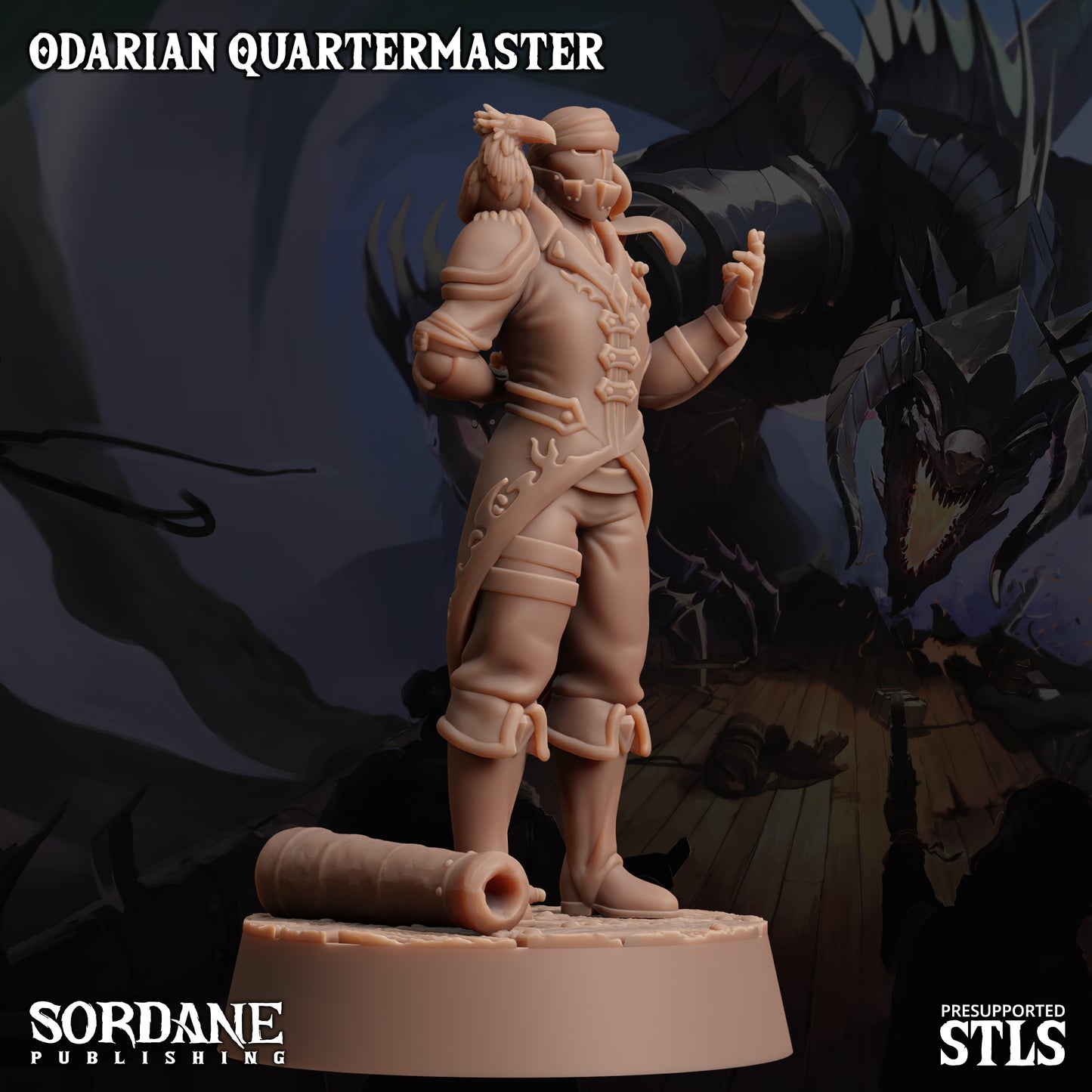 Quartermaster DND Miniature TTRPG Resin Figure 25mm Base