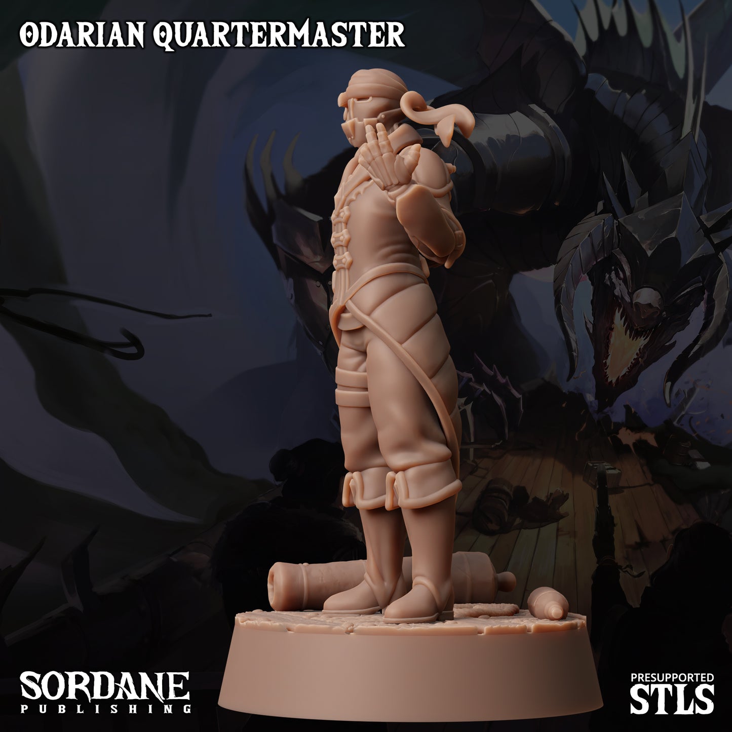 Quartermaster DND Miniature TTRPG Resin Figure 25mm Base