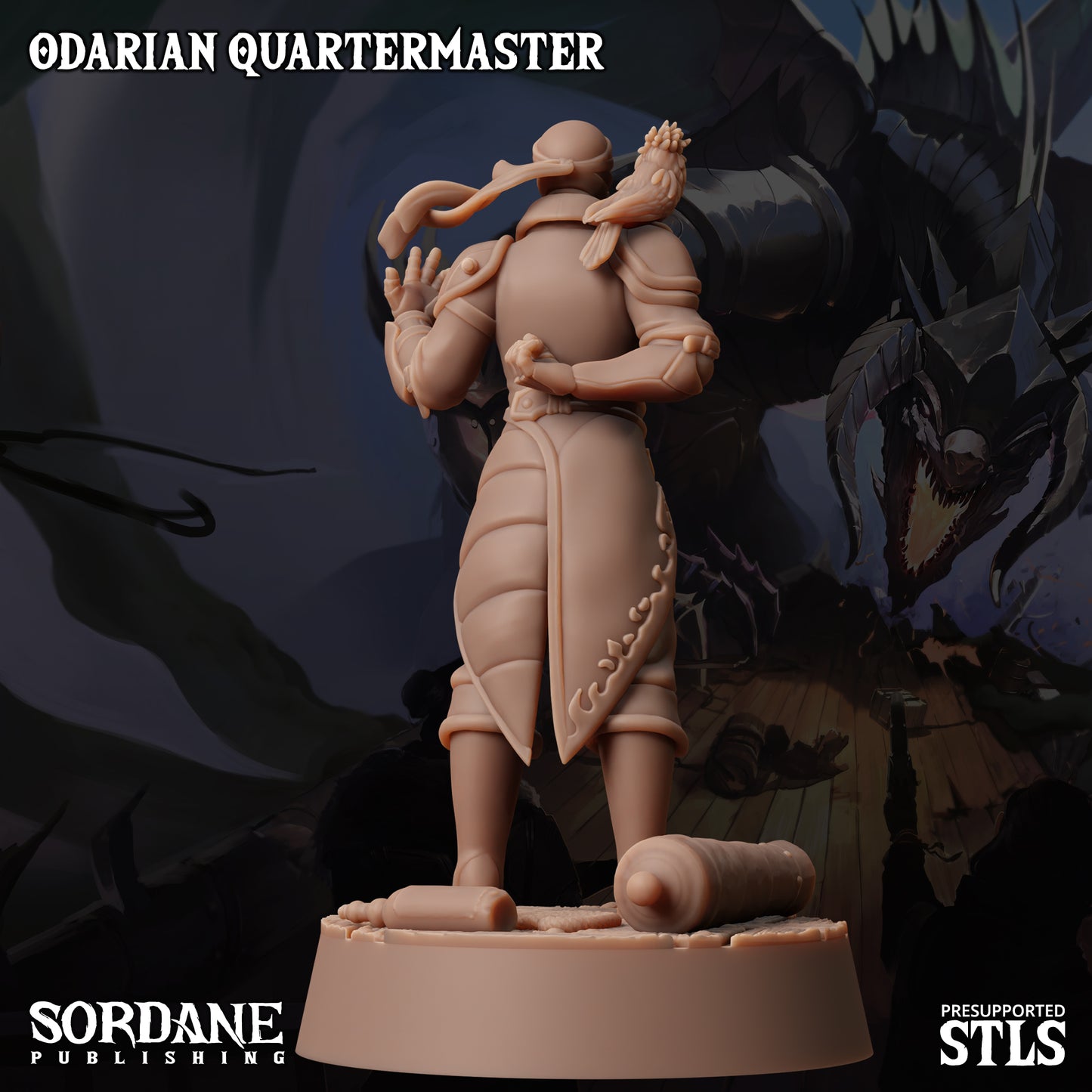 Quartermaster DND Miniature TTRPG Resin Figure 25mm Base