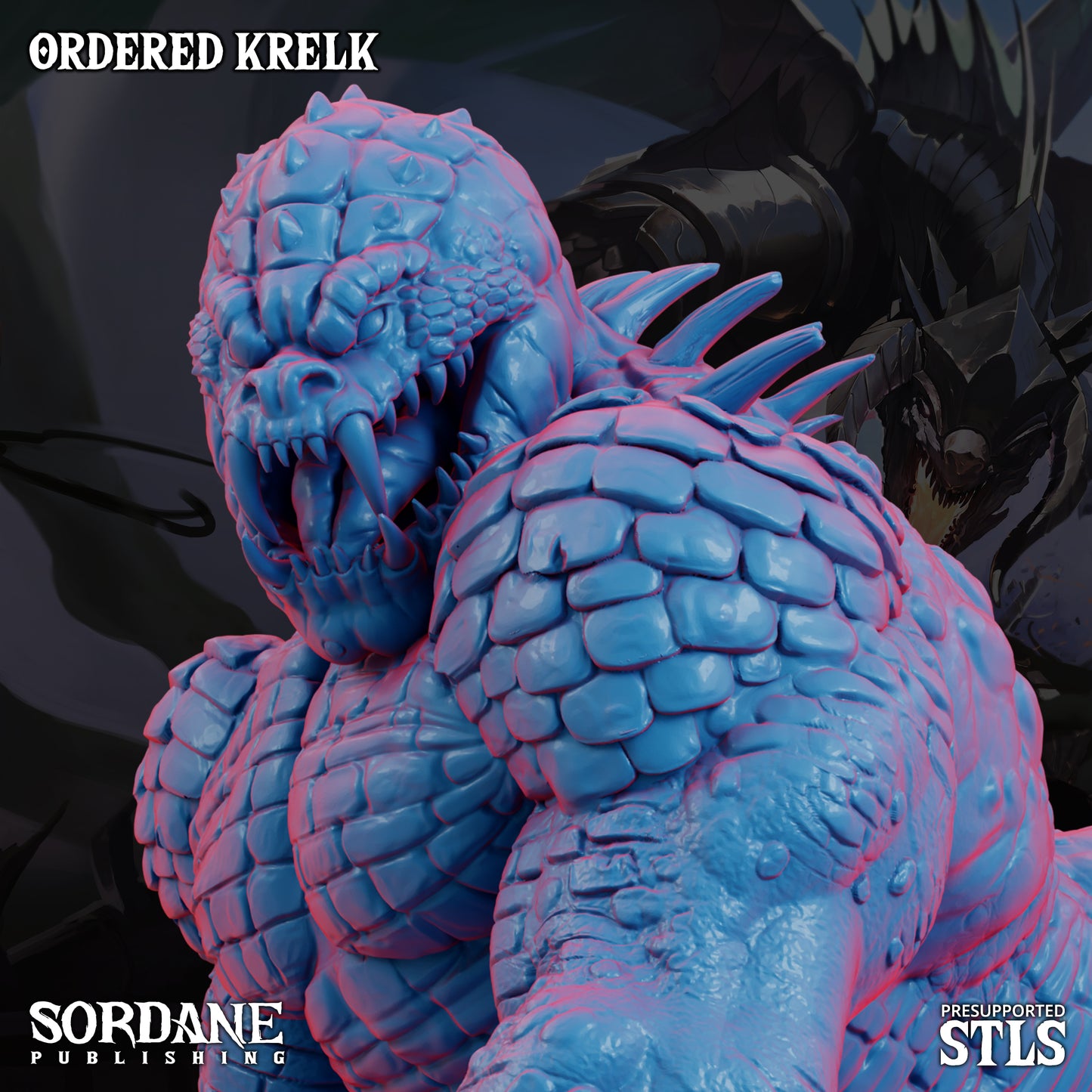 Ordered Krelk DND TTRPG Resin Model 75mm Base