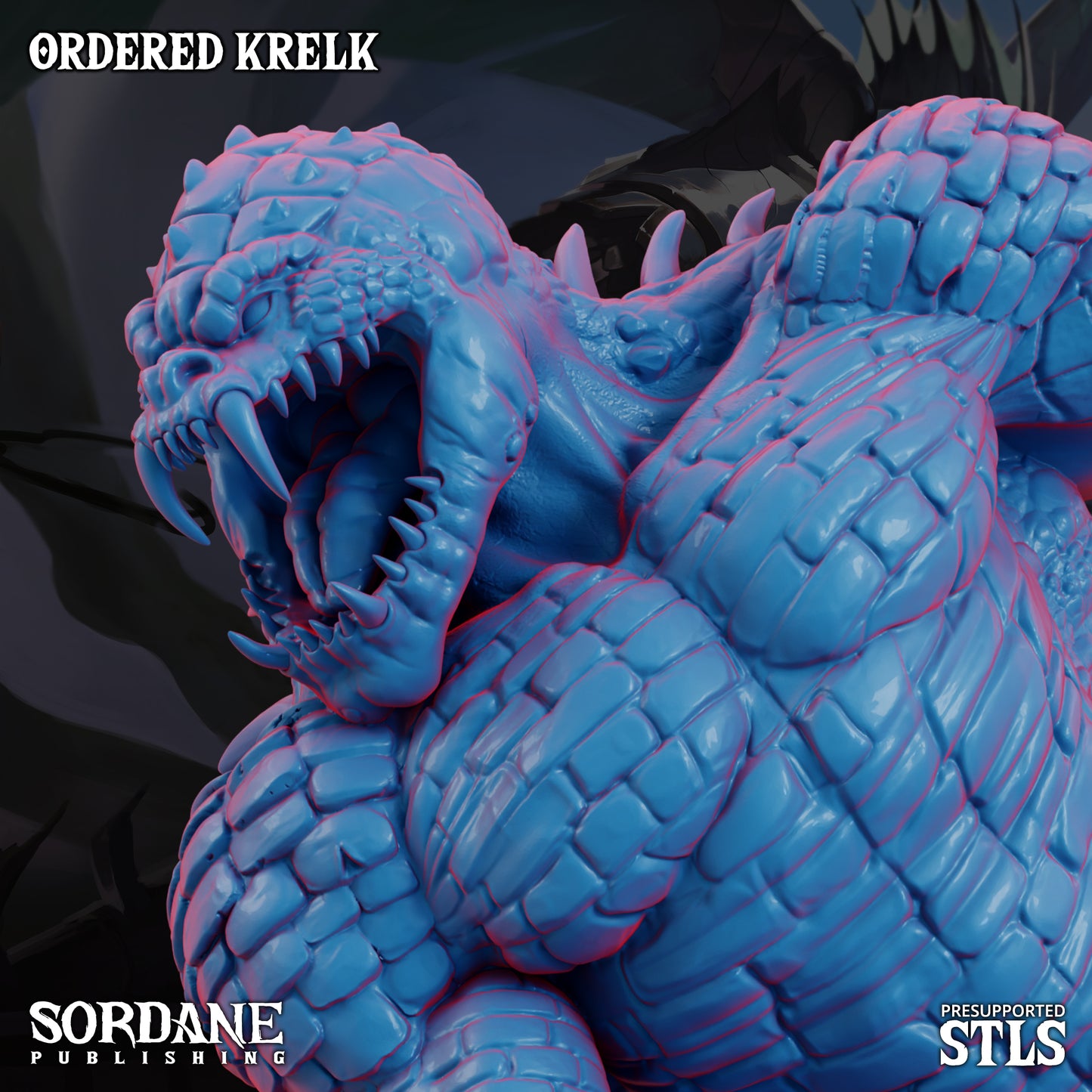 Ordered Krelk DND TTRPG Resin Model 75mm Base