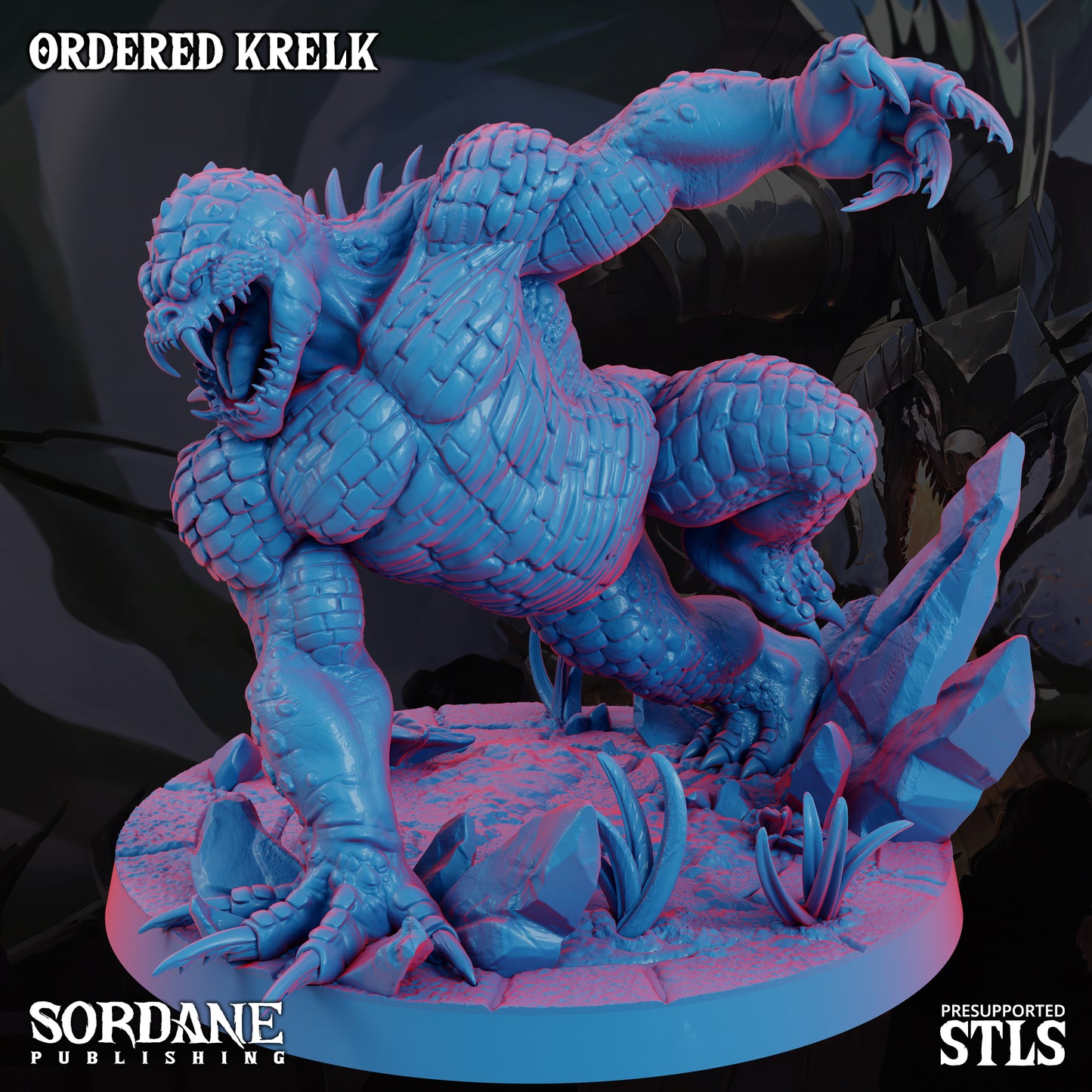 Ordered Krelk DND TTRPG Resin Model 75mm Base