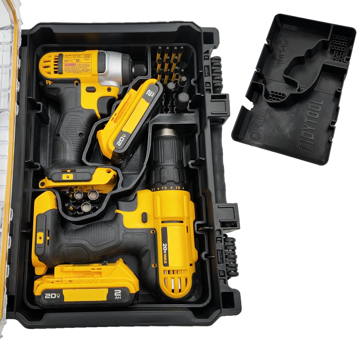 Dewalt 20V Max Drill Set Organizer for Dewalt Deep Compact Organizer