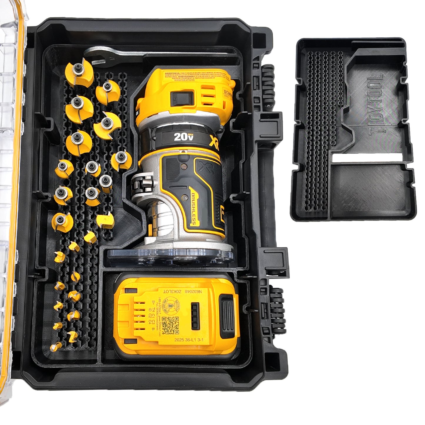 Dewalt 20V Router Insert Organizer Tray For Dewalt Deep Compact