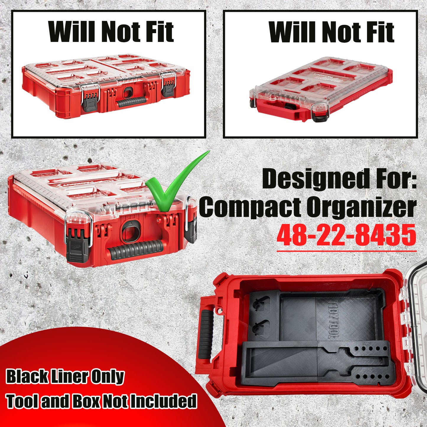 M12 Soldering Iron Organizer for Milwaukee Compact Packout