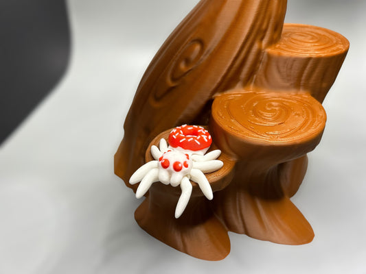 White Doughnut Spider Mini Fidget
