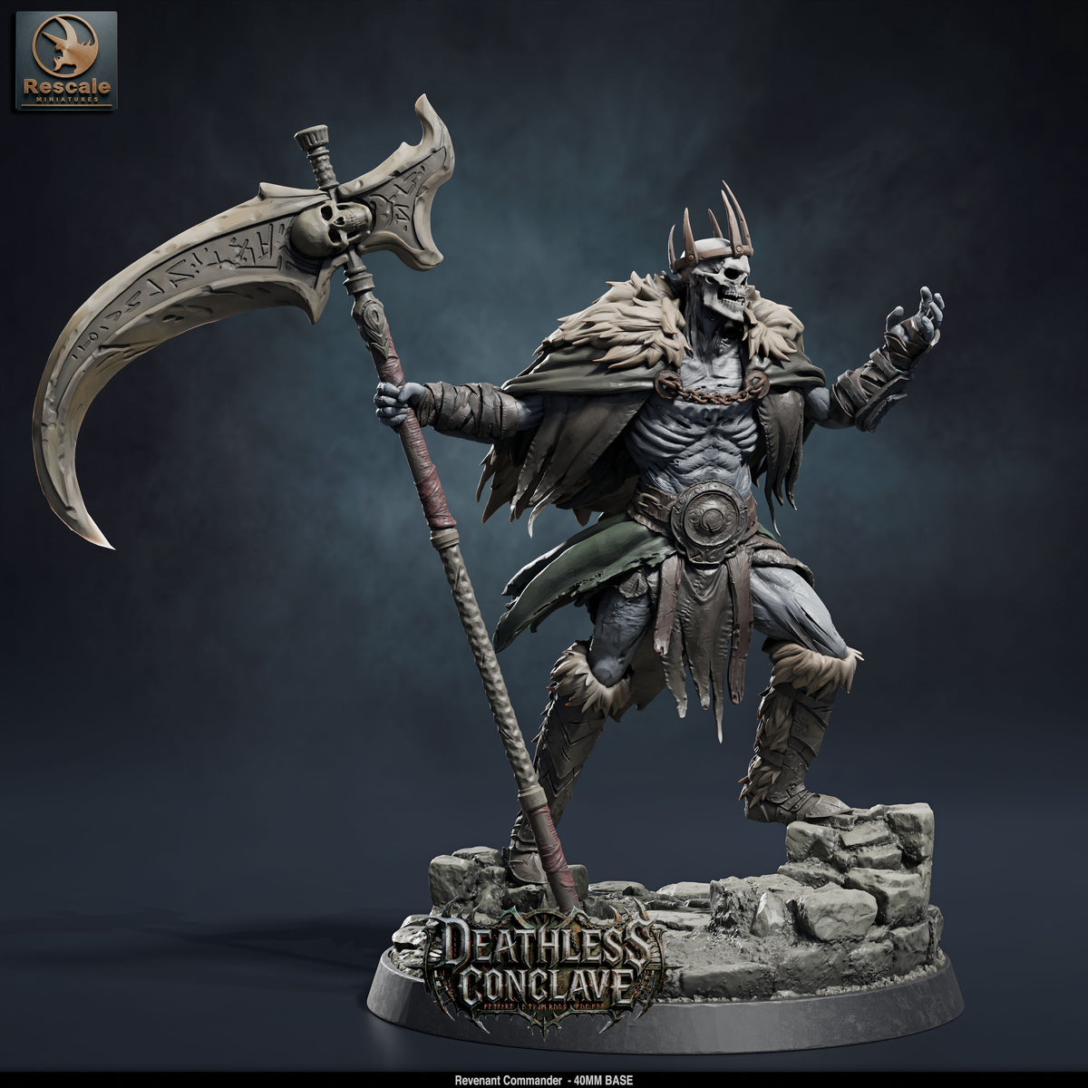 Revenant Commander DND TTRPG Resin Model 40mm Base