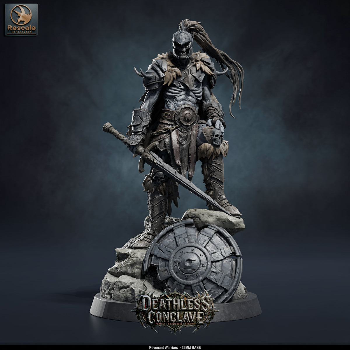 Revenant Warriors DND TTRPG Resin Miniatures 32mm Base