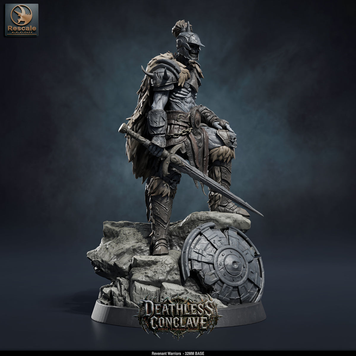 Revenant Warriors DND TTRPG Resin Miniatures 32mm Base