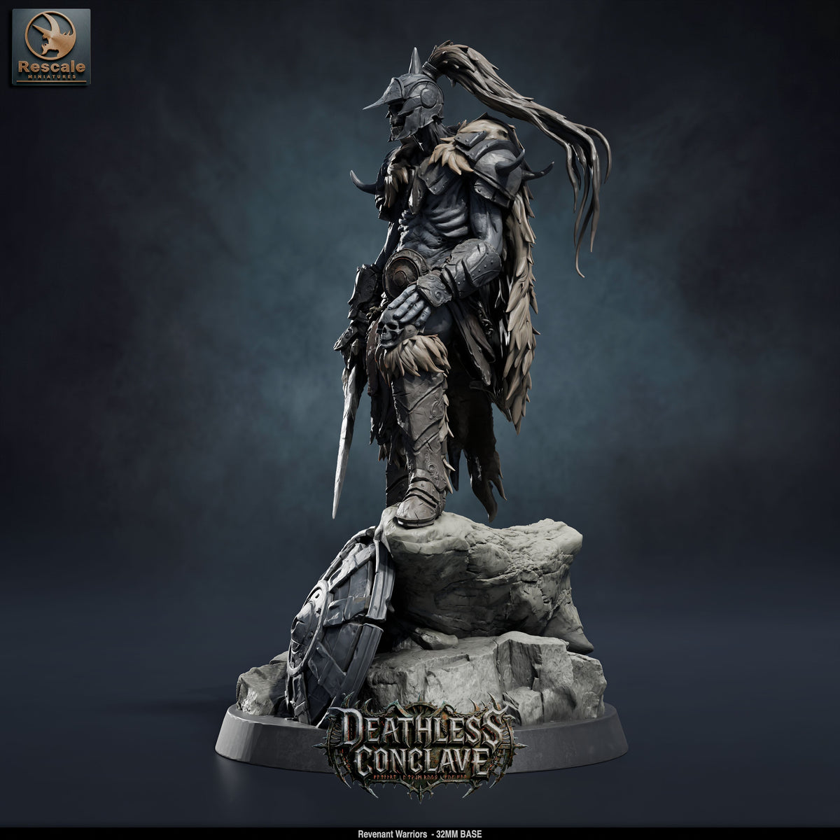 Revenant Warriors DND TTRPG Resin Miniatures 32mm Base