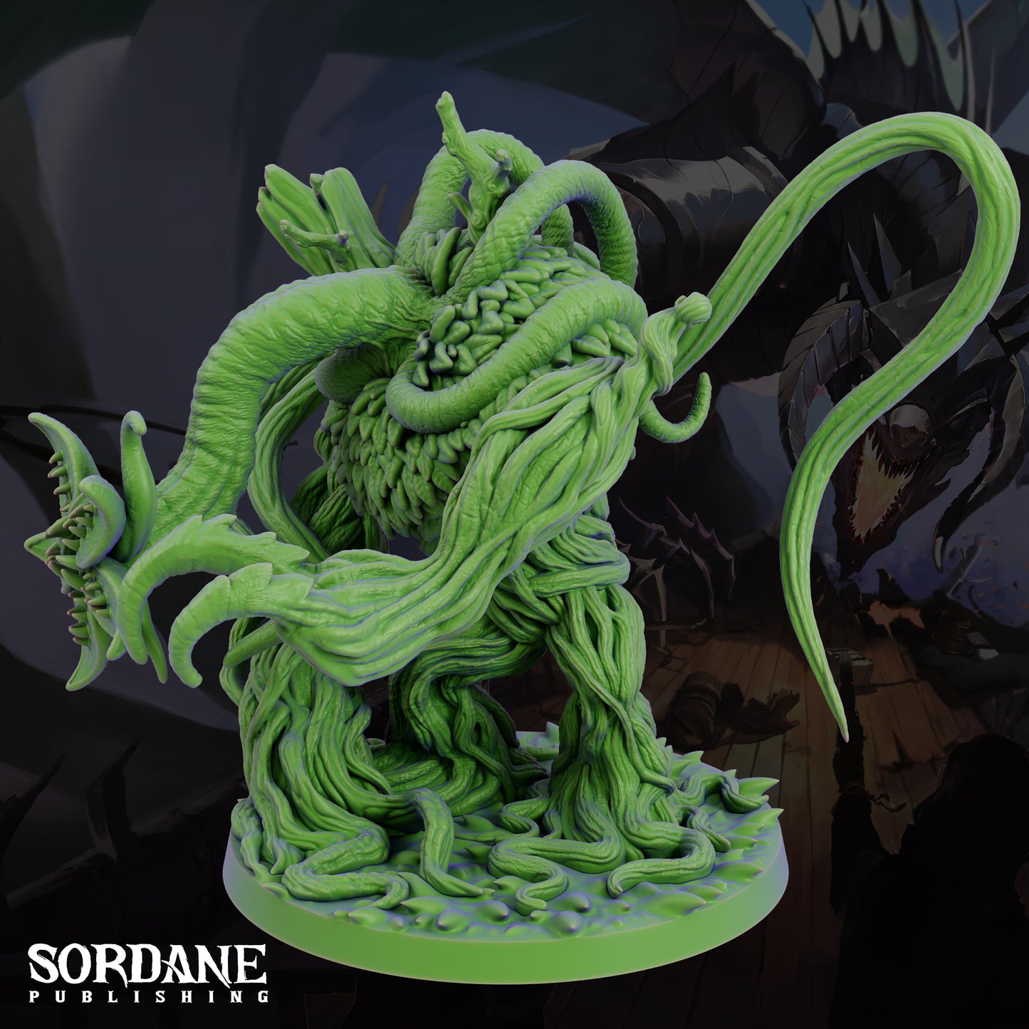 Shambling Mound Plant Monster DND Miniature TTRPG Resin Figure 75mm Base