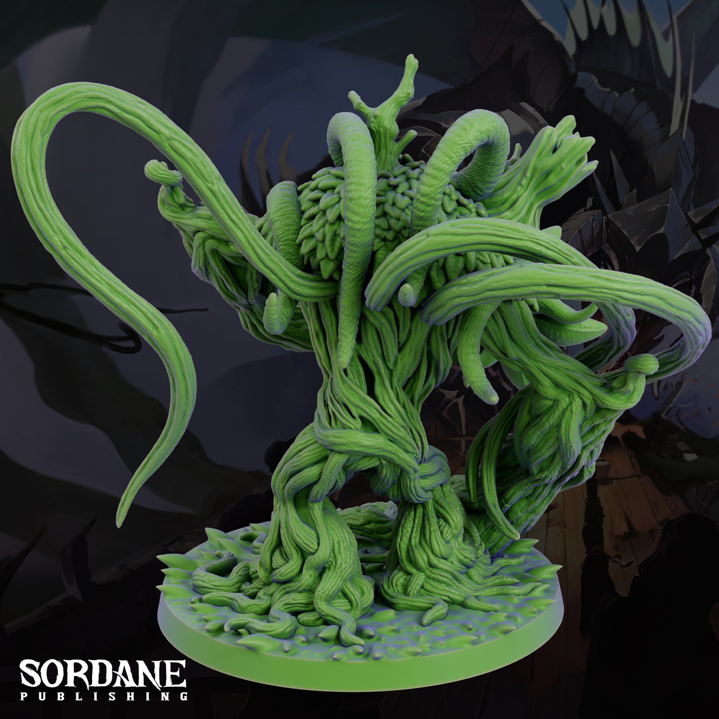 Shambling Mound Plant Monster DND Miniature TTRPG Resin Figure 75mm Base