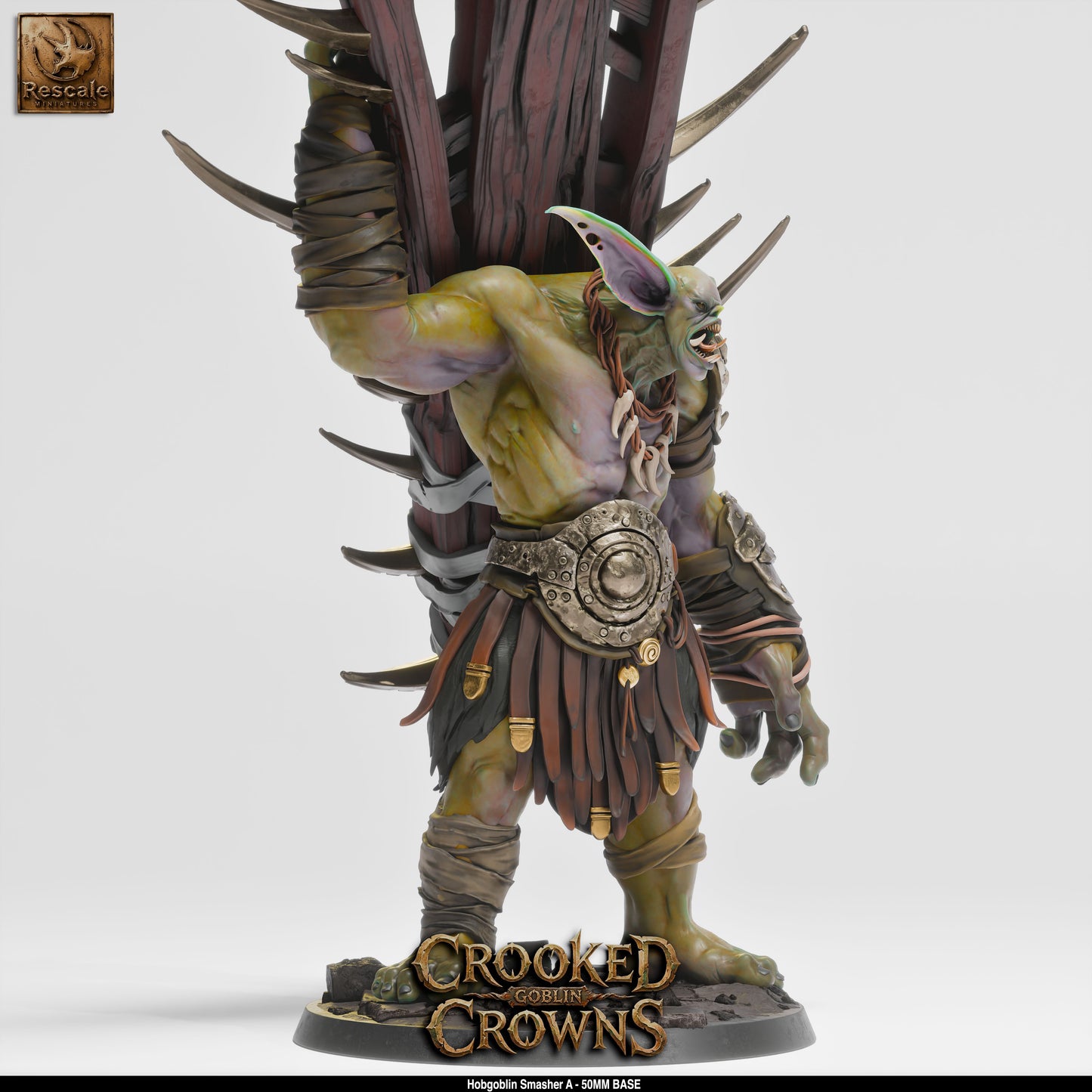 Hobgoblin War Chief Militaristic Goblin Warrior DND Miniature TTRPG Resin Figure 75mm Base