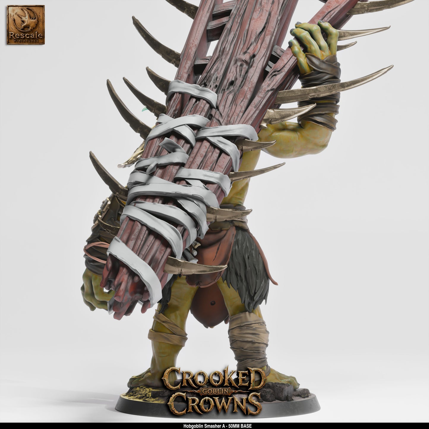 Hobgoblin War Chief Militaristic Goblin Warrior DND Miniature TTRPG Resin Figure 75mm Base