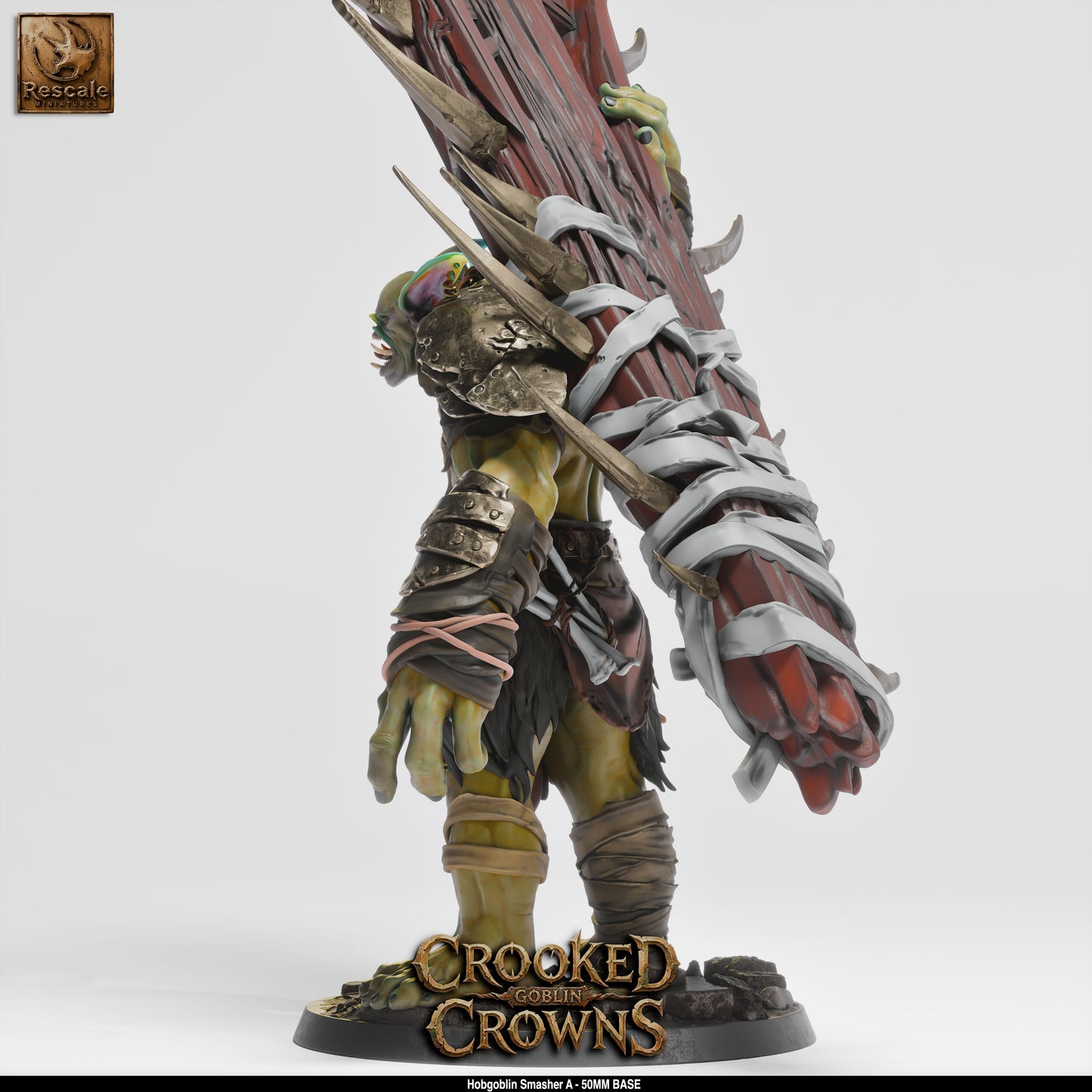 Hobgoblin War Chief Militaristic Goblin Warrior DND Miniature TTRPG Resin Figure 75mm Base