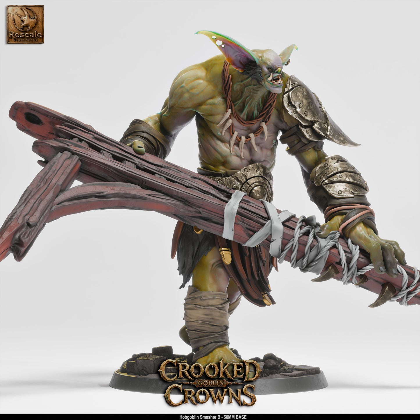 Hobgoblin War Chief Militaristic Goblin Warrior DND Miniature TTRPG Resin Figure 75mm Base