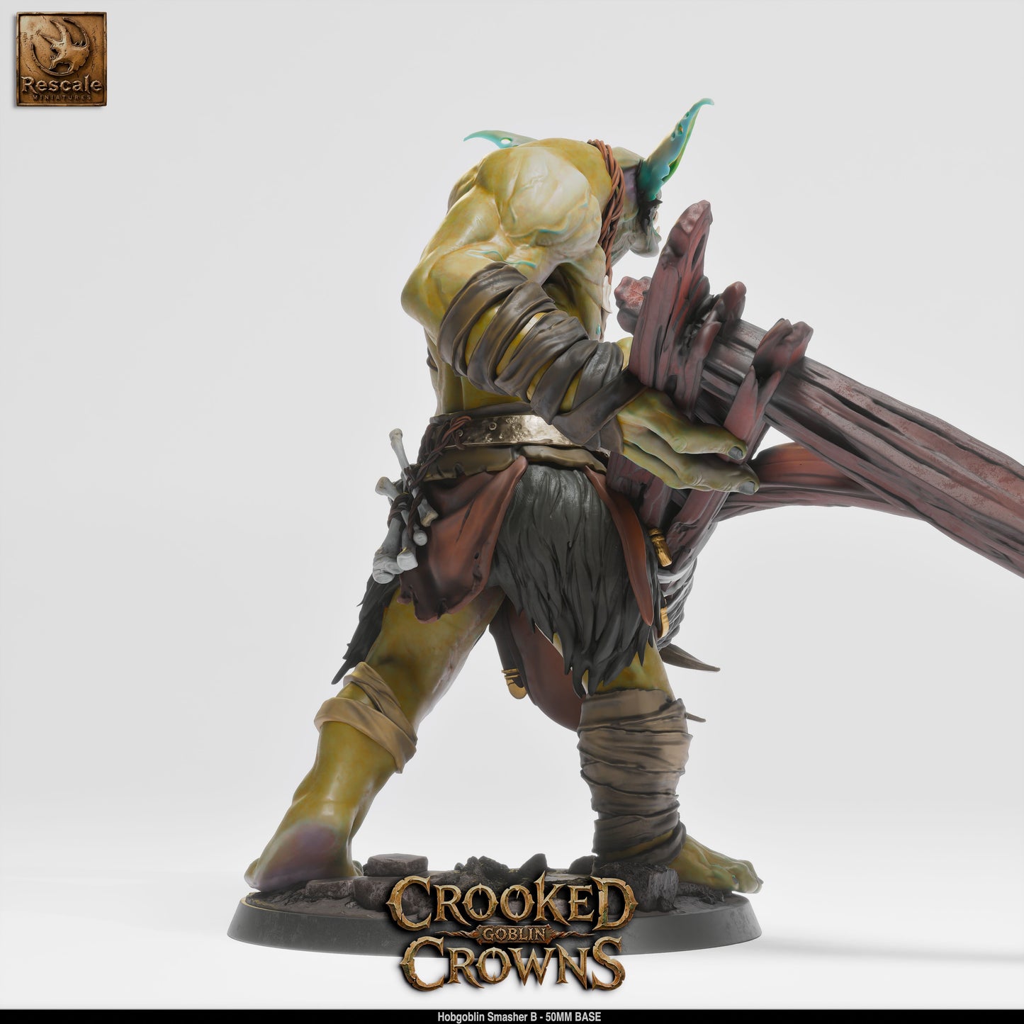 Hobgoblin War Chief Militaristic Goblin Warrior DND Miniature TTRPG Resin Figure 75mm Base