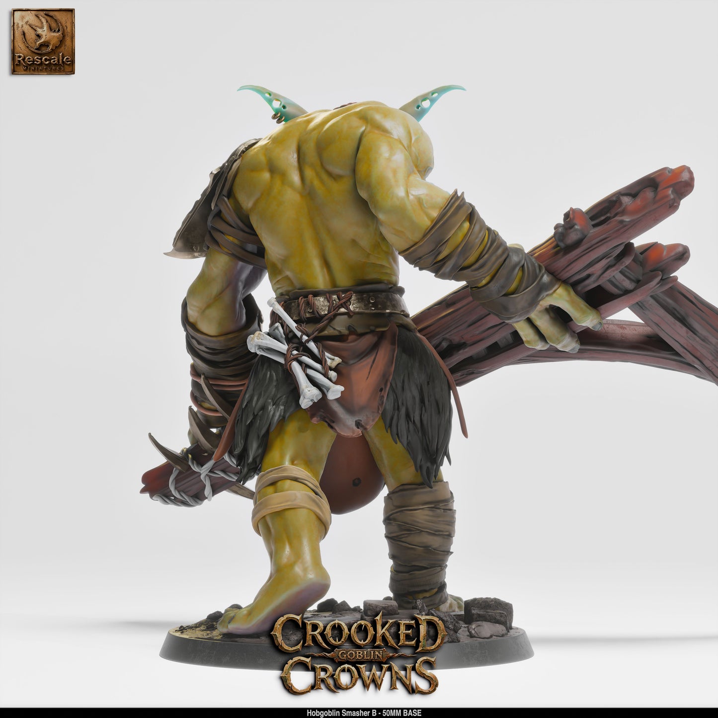 Hobgoblin War Chief Militaristic Goblin Warrior DND Miniature TTRPG Resin Figure 75mm Base
