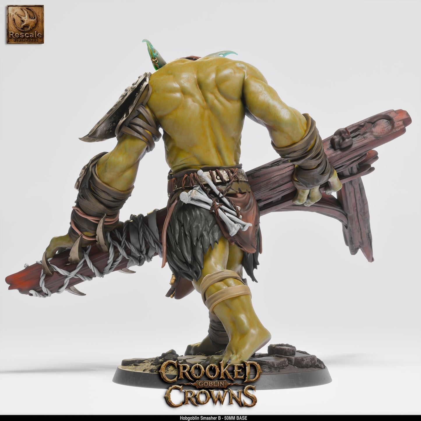 Hobgoblin War Chief Militaristic Goblin Warrior DND Miniature TTRPG Resin Figure 75mm Base