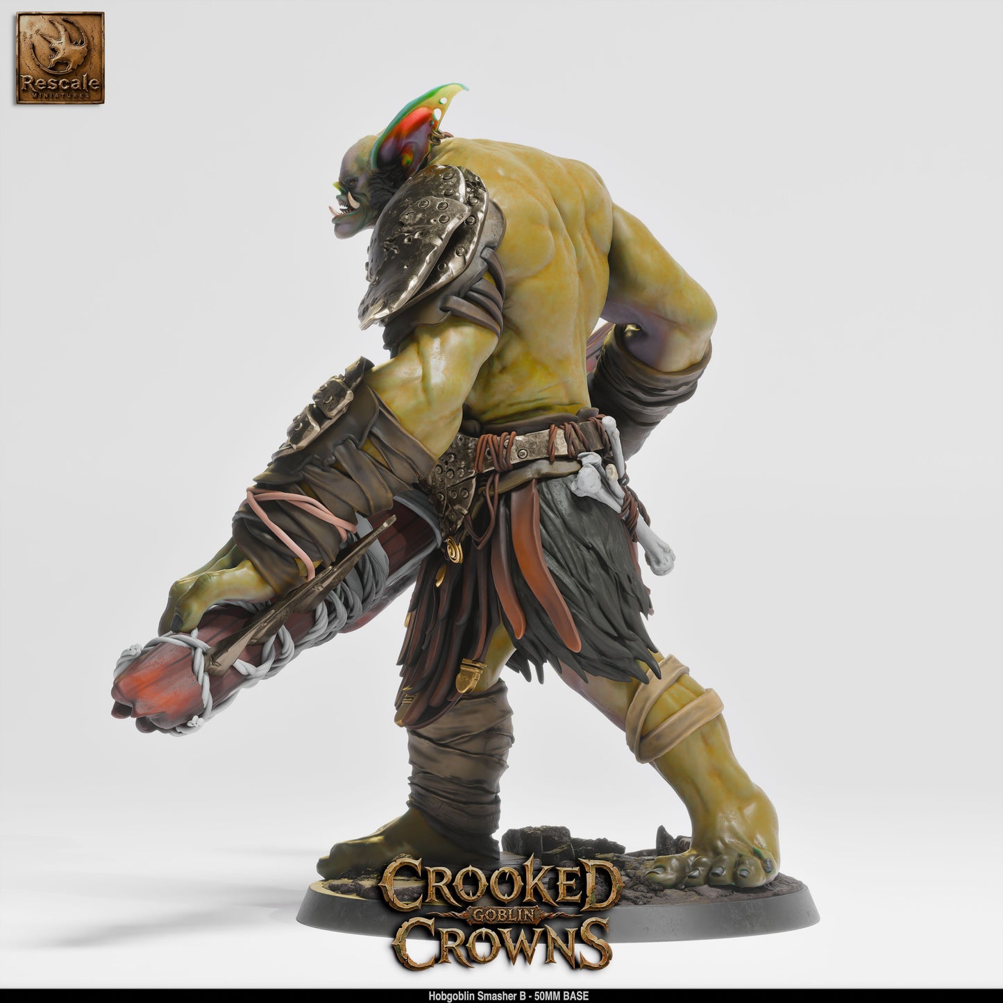 Hobgoblin War Chief Militaristic Goblin Warrior DND Miniature TTRPG Resin Figure 75mm Base