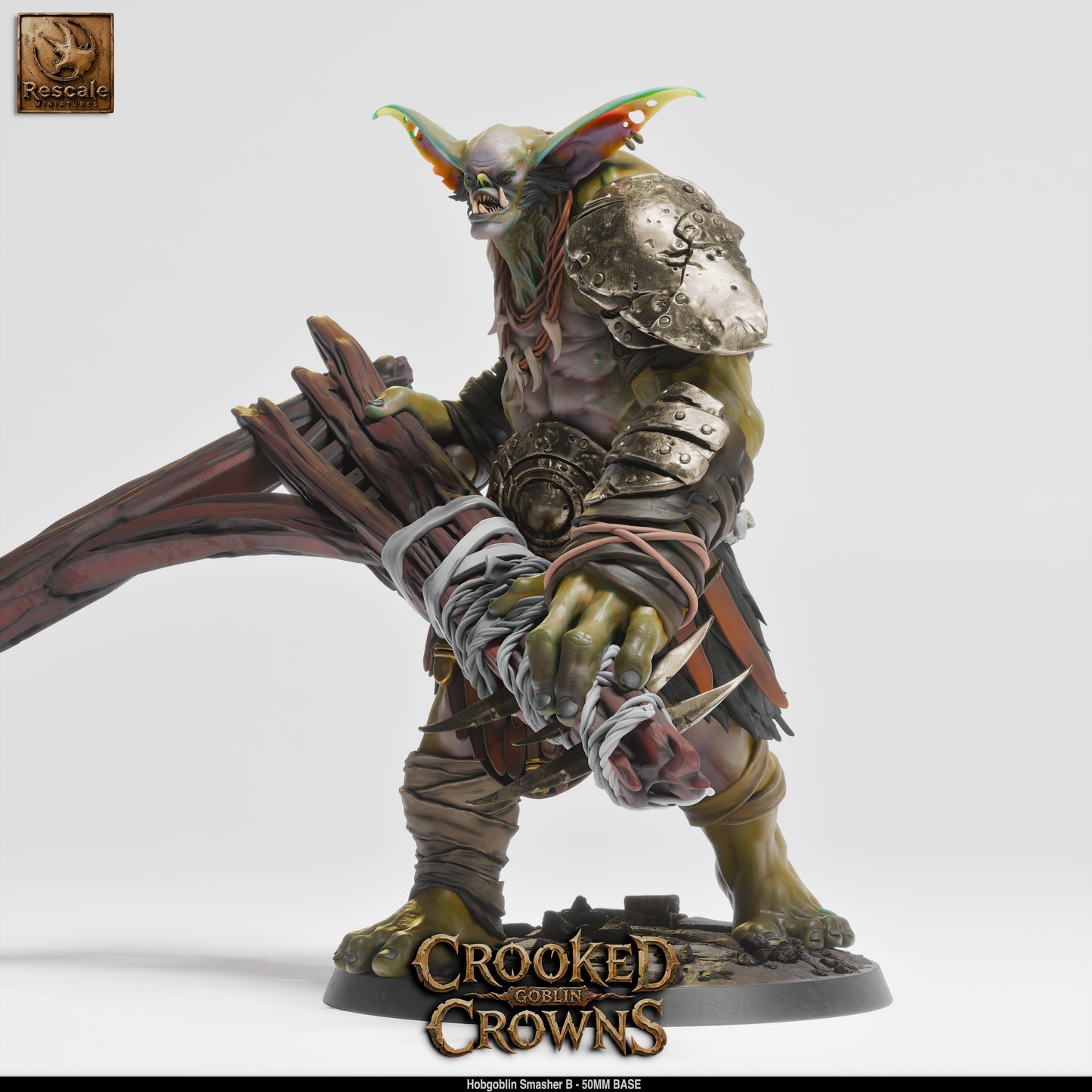 Hobgoblin War Chief Militaristic Goblin Warrior DND Miniature TTRPG Resin Figure 75mm Base