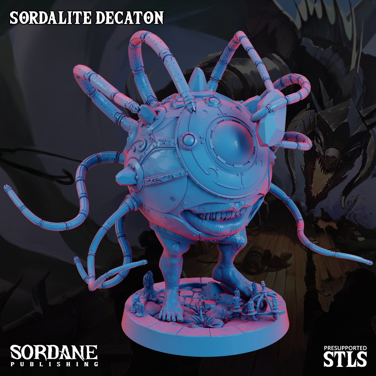 Decaton DND Miniature TTRPG Resin Figure 50mm Base