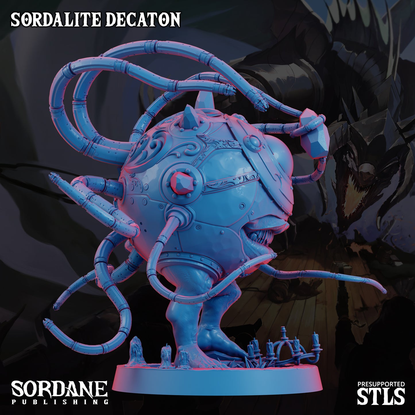 Decaton DND Miniature TTRPG Resin Figure 50mm Base