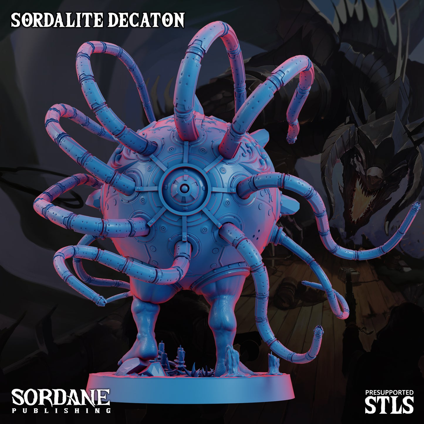 Decaton DND Miniature TTRPG Resin Figure 50mm Base