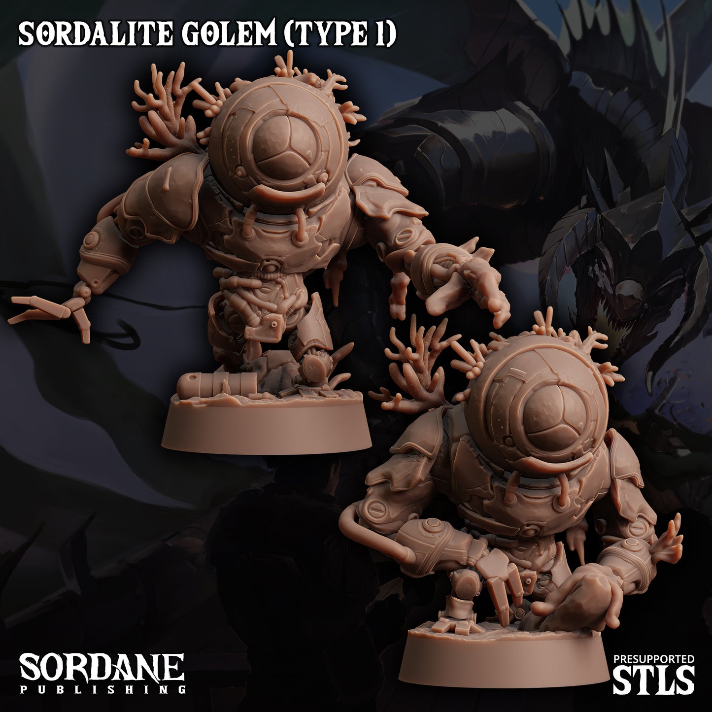 Golem DND Miniature TTRPG Resin Figure 25mm Base