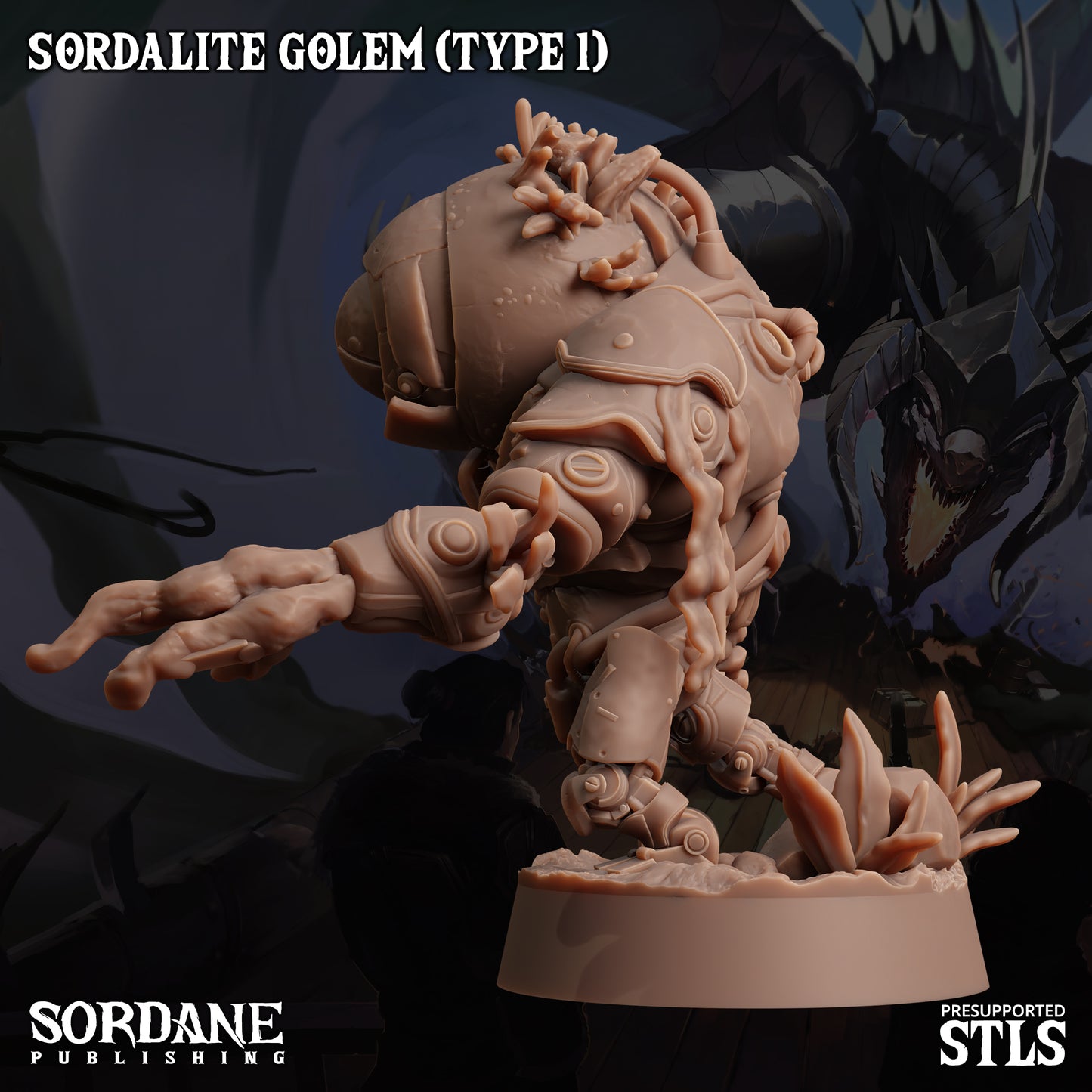 Golem DND Miniature TTRPG Resin Figure 25mm Base