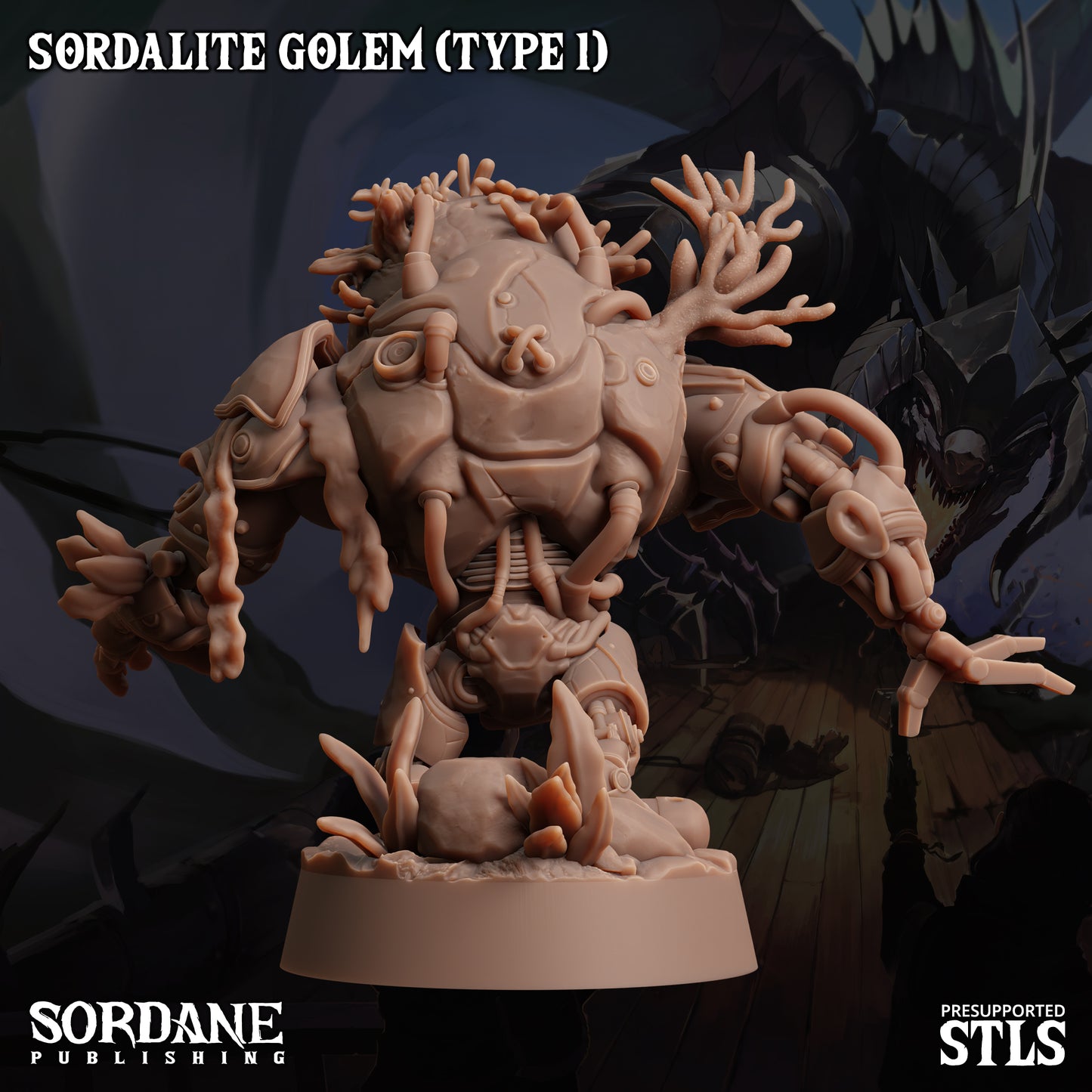 Golem DND Miniature TTRPG Resin Figure 25mm Base