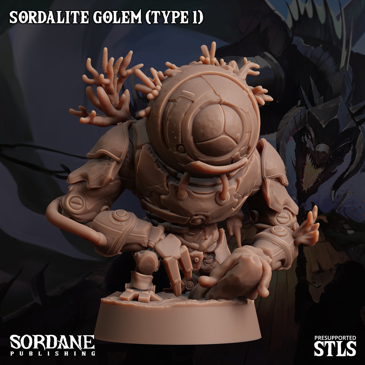 Golem DND Miniature TTRPG Resin Figure 25mm Base