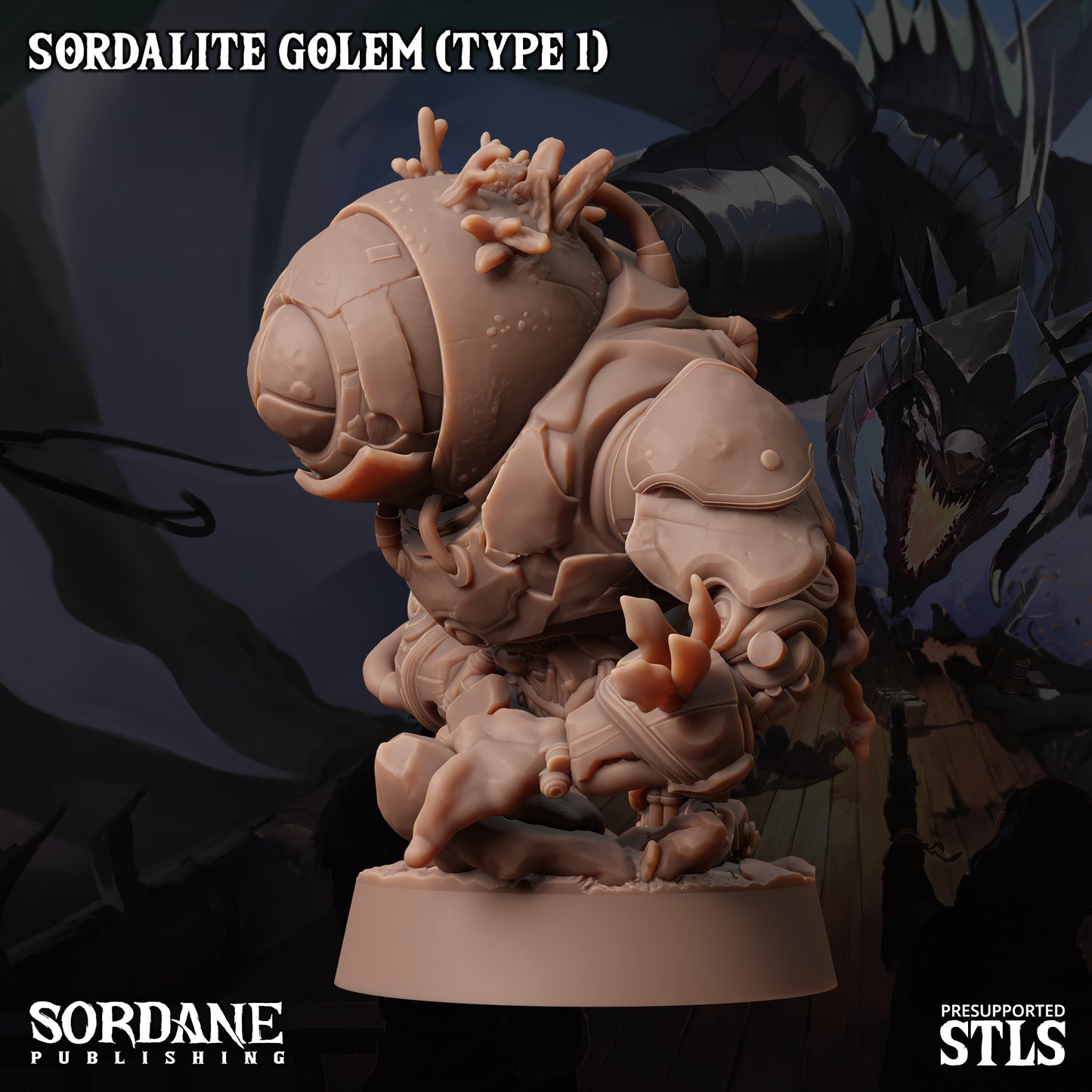 Golem DND Miniature TTRPG Resin Figure 25mm Base