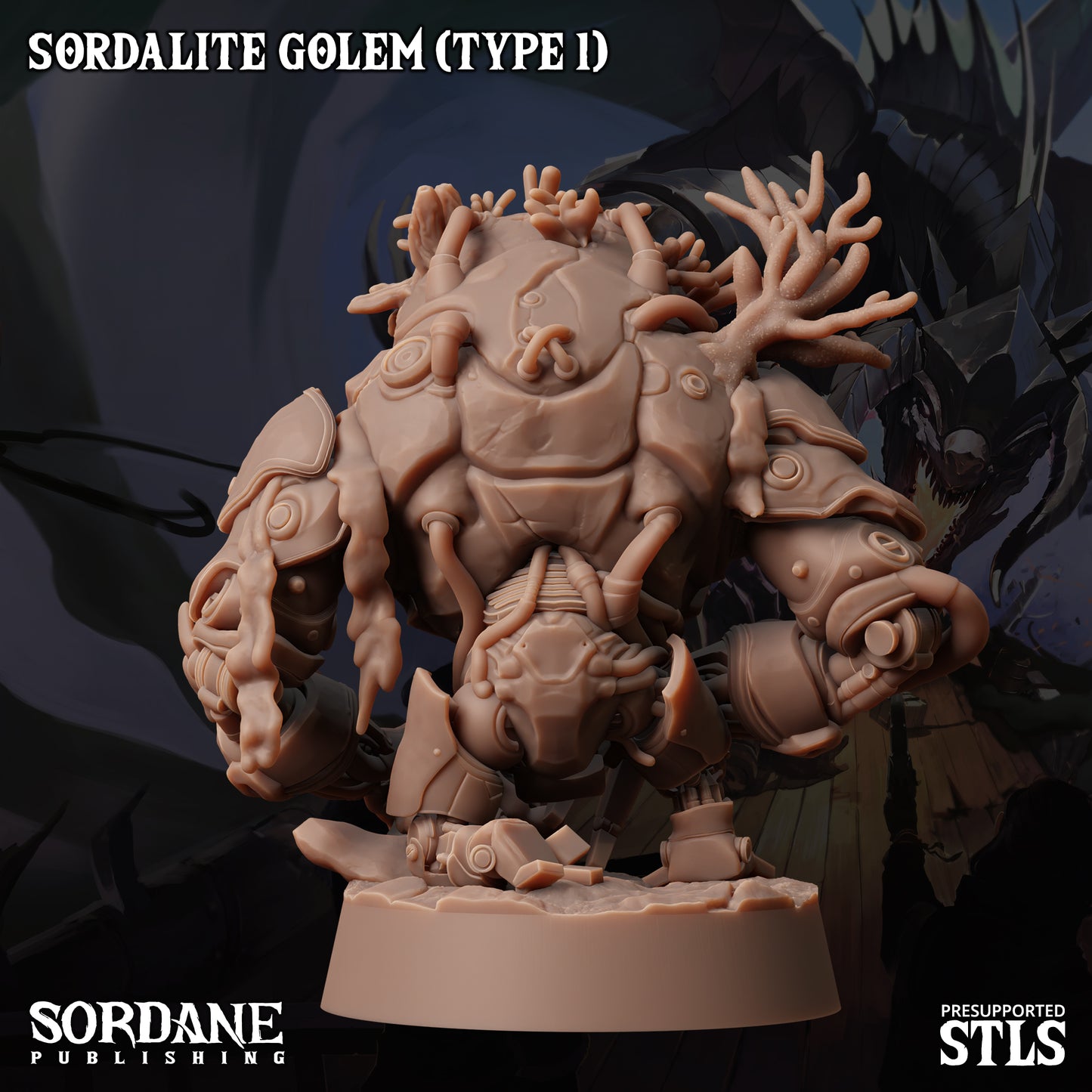 Golem DND Miniature TTRPG Resin Figure 25mm Base