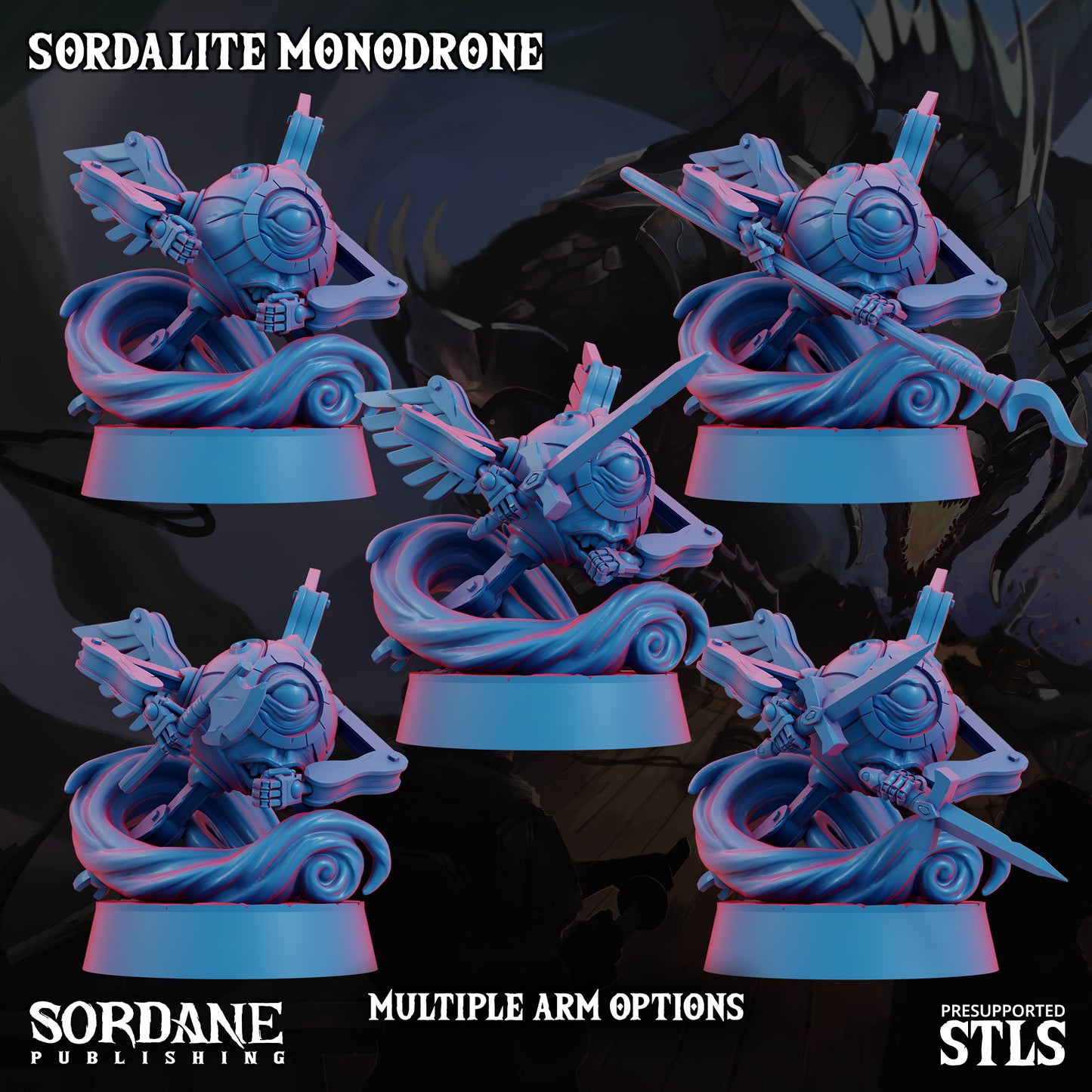 Drone Pack DND Miniatures TTRPG Resin Figures 25mm Base
