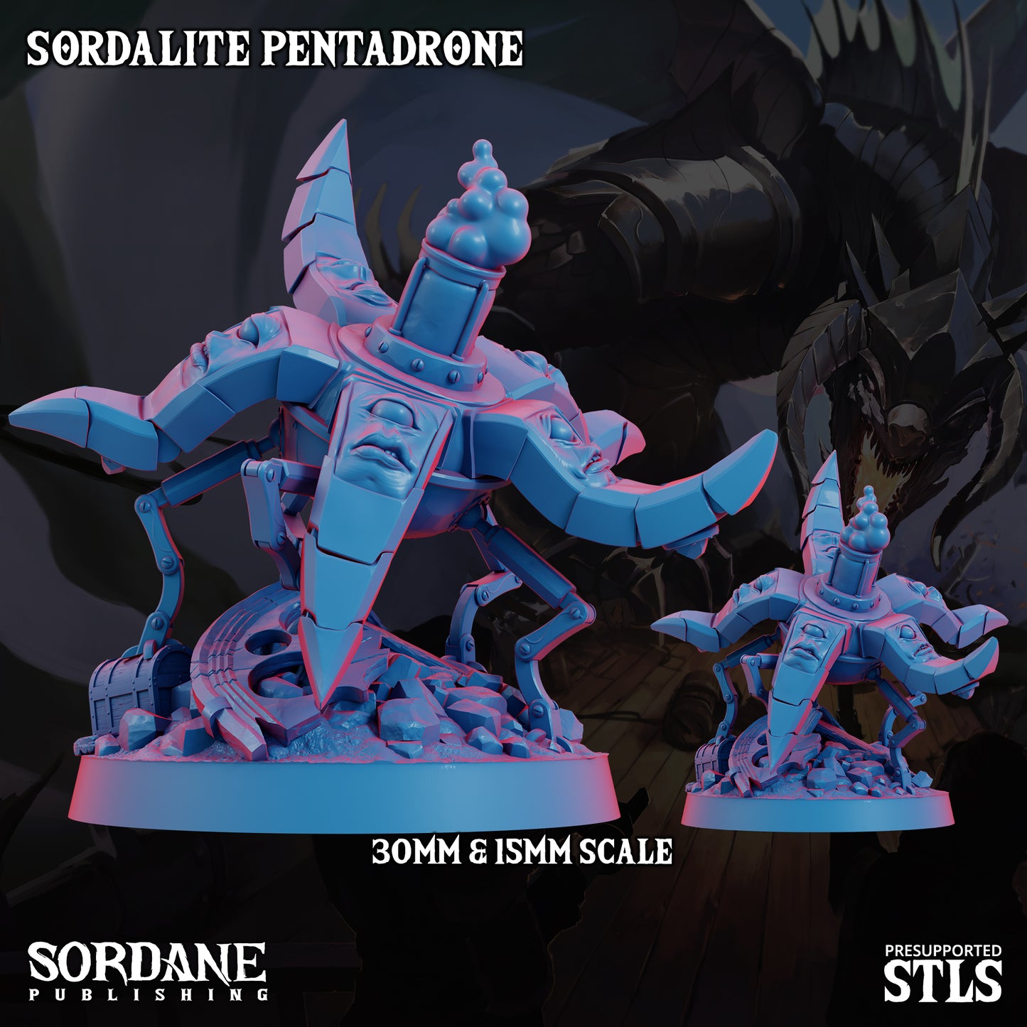 Pentadrone DND Miniature TTRPG Resin Figure 50mm Base