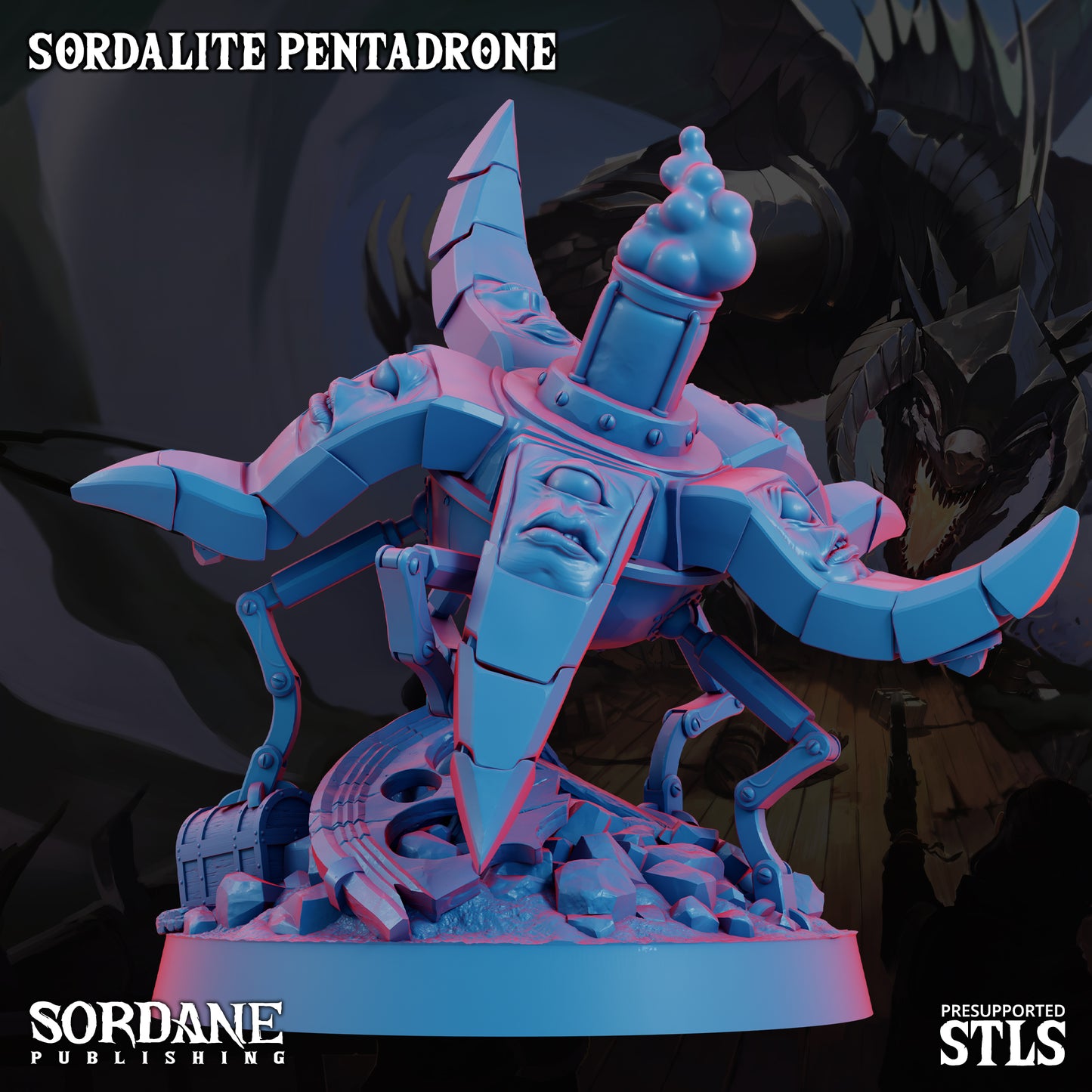 Pentadrone DND Miniature TTRPG Resin Figure 50mm Base