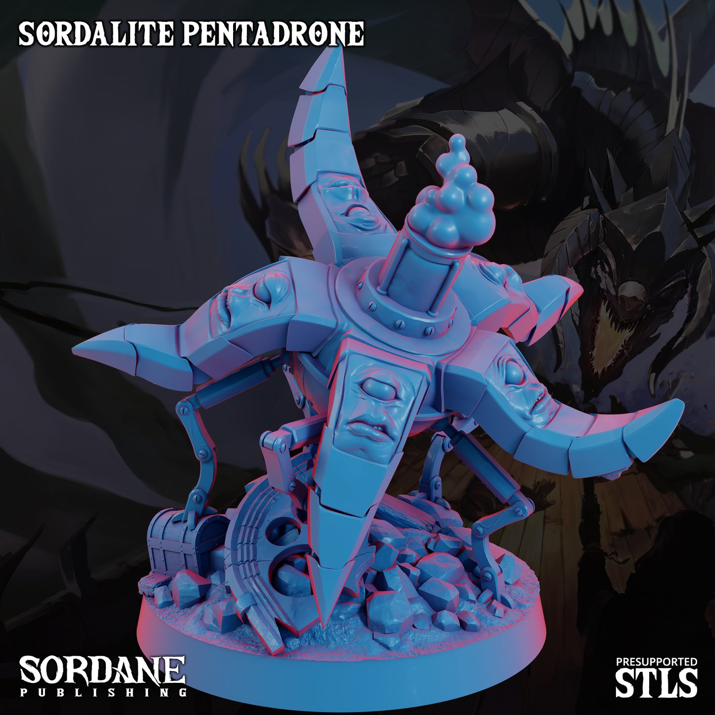 Pentadrone DND Miniature TTRPG Resin Figure 50mm Base