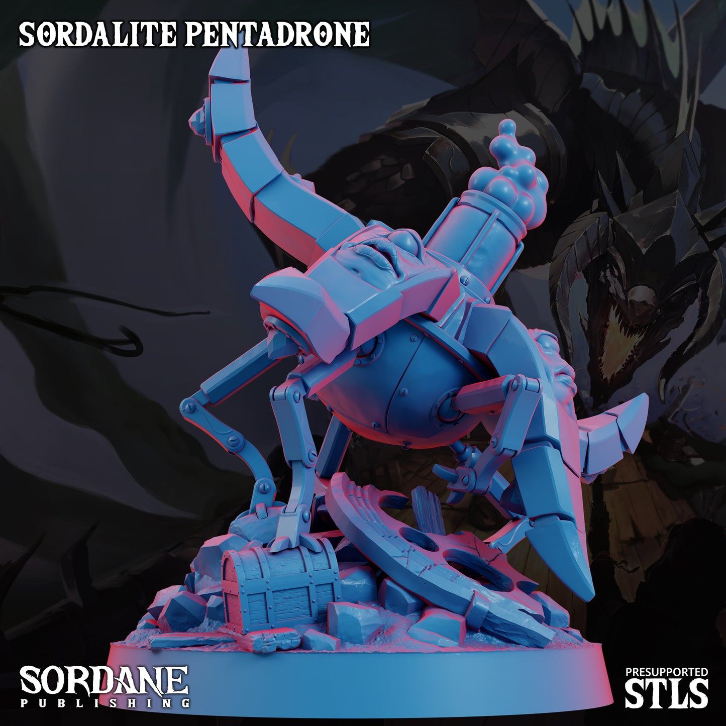 Pentadrone DND Miniature TTRPG Resin Figure 50mm Base