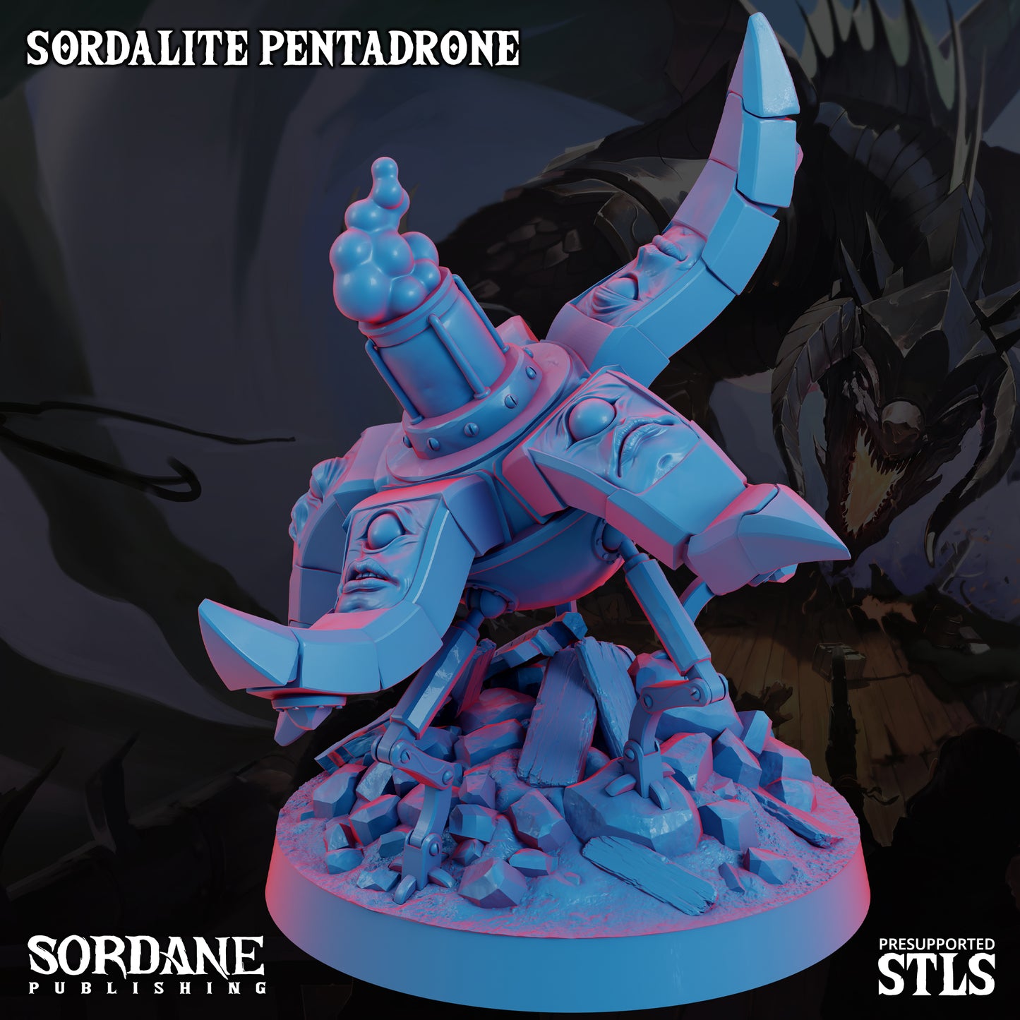 Pentadrone DND Miniature TTRPG Resin Figure 50mm Base